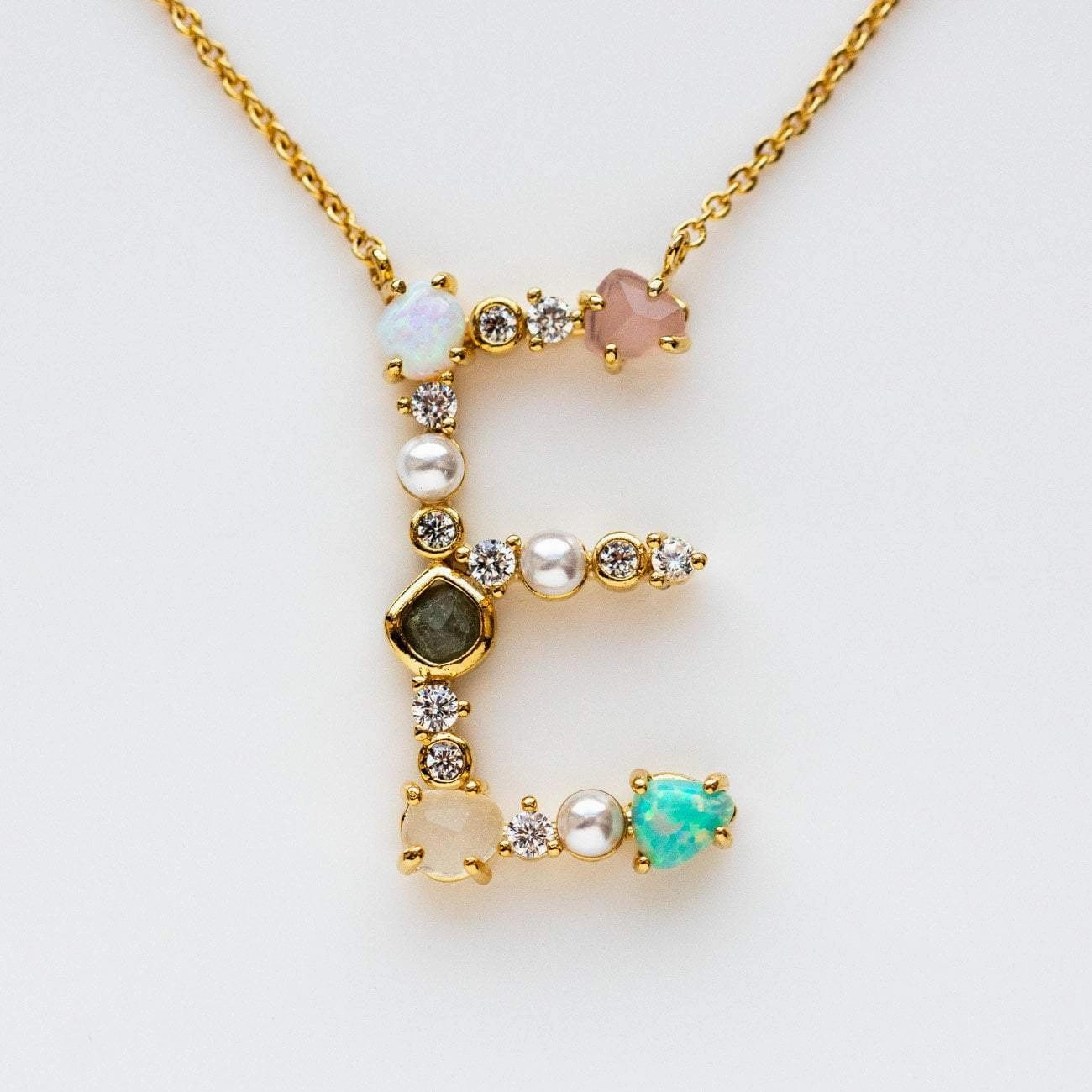 Opal Monogram Pendant