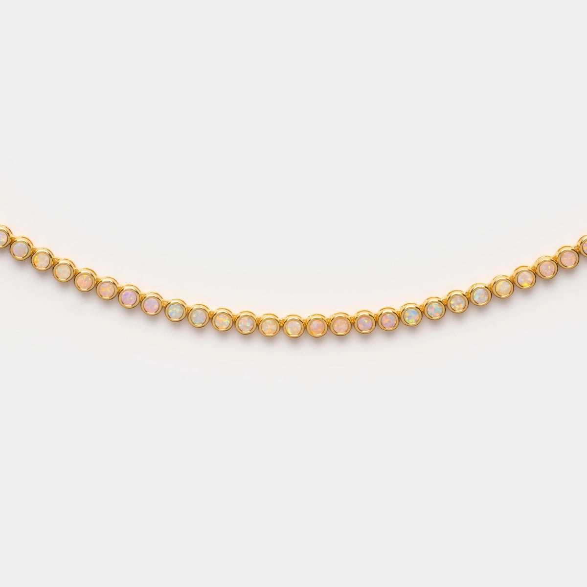 Opal Ombre Tennis Necklace