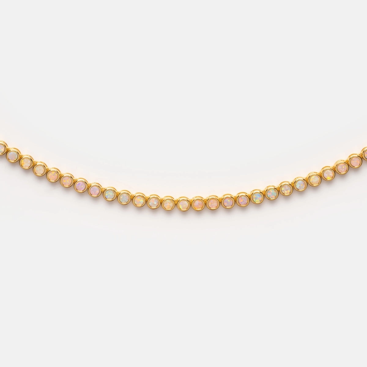 Opal Ombre Tennis Necklace