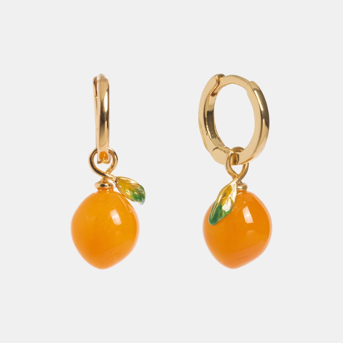 Orange Blossom Huggie Hoops