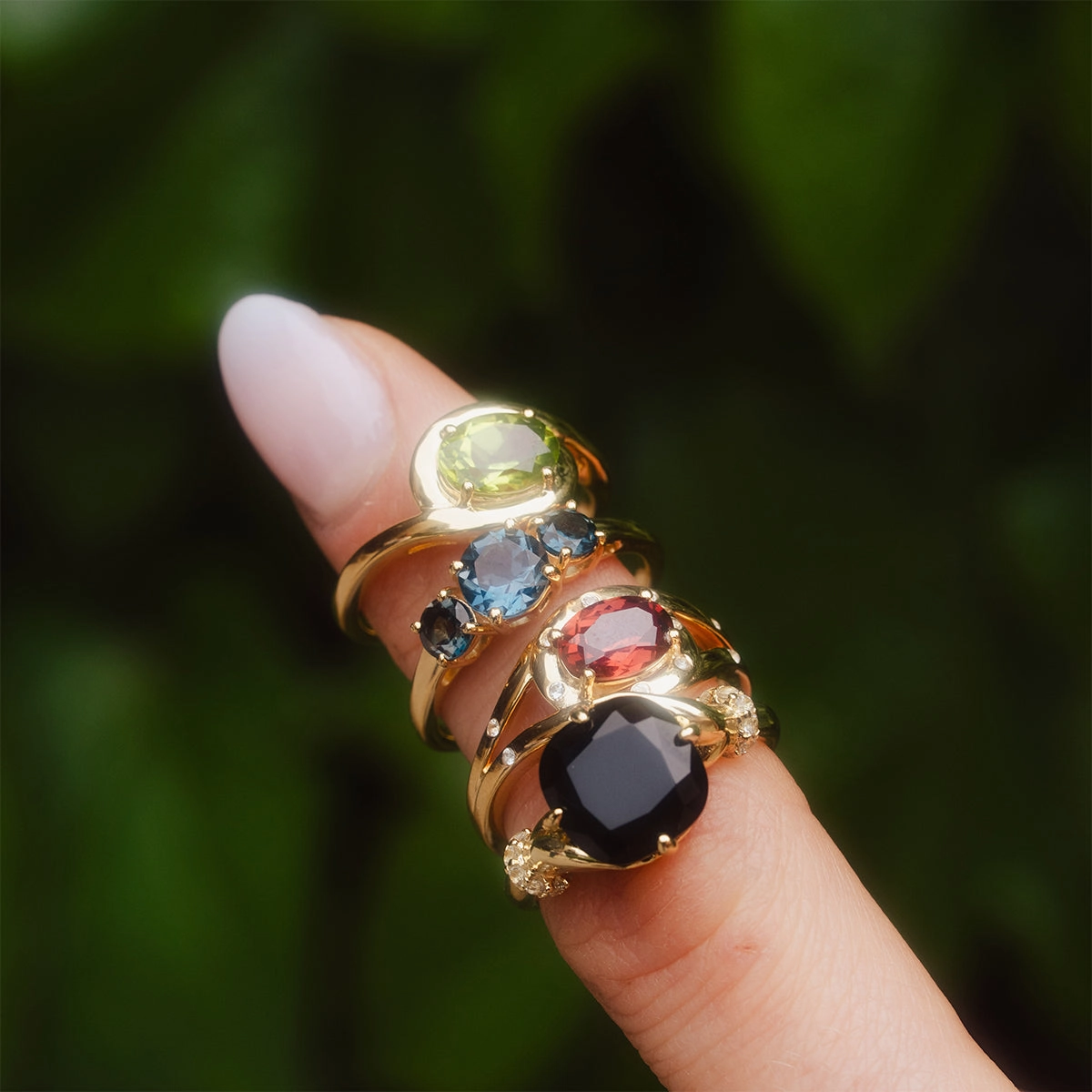 Past Life Black Spinel Statement Ring