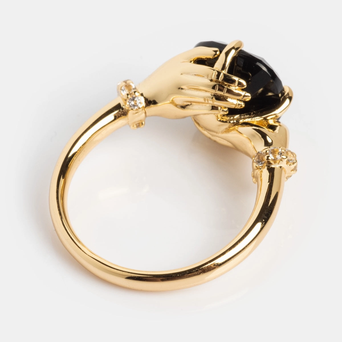 Past Life Black Spinel Statement Ring