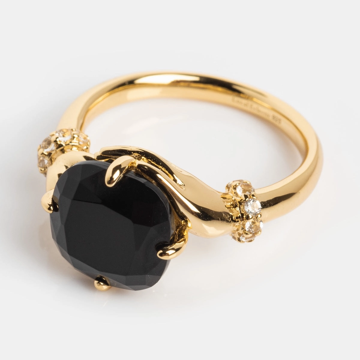 Past Life Black Spinel Statement Ring