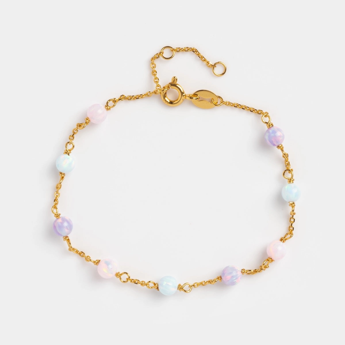Pastel Opal Gum Drop Bracelet