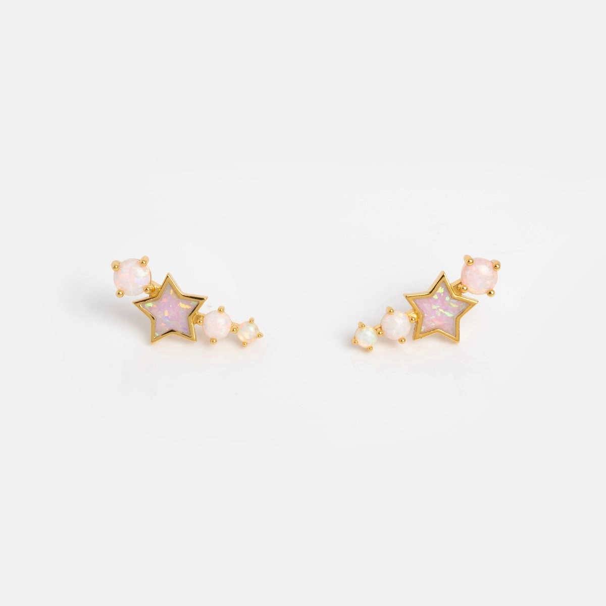Pastel Opal Shooting Star Studs