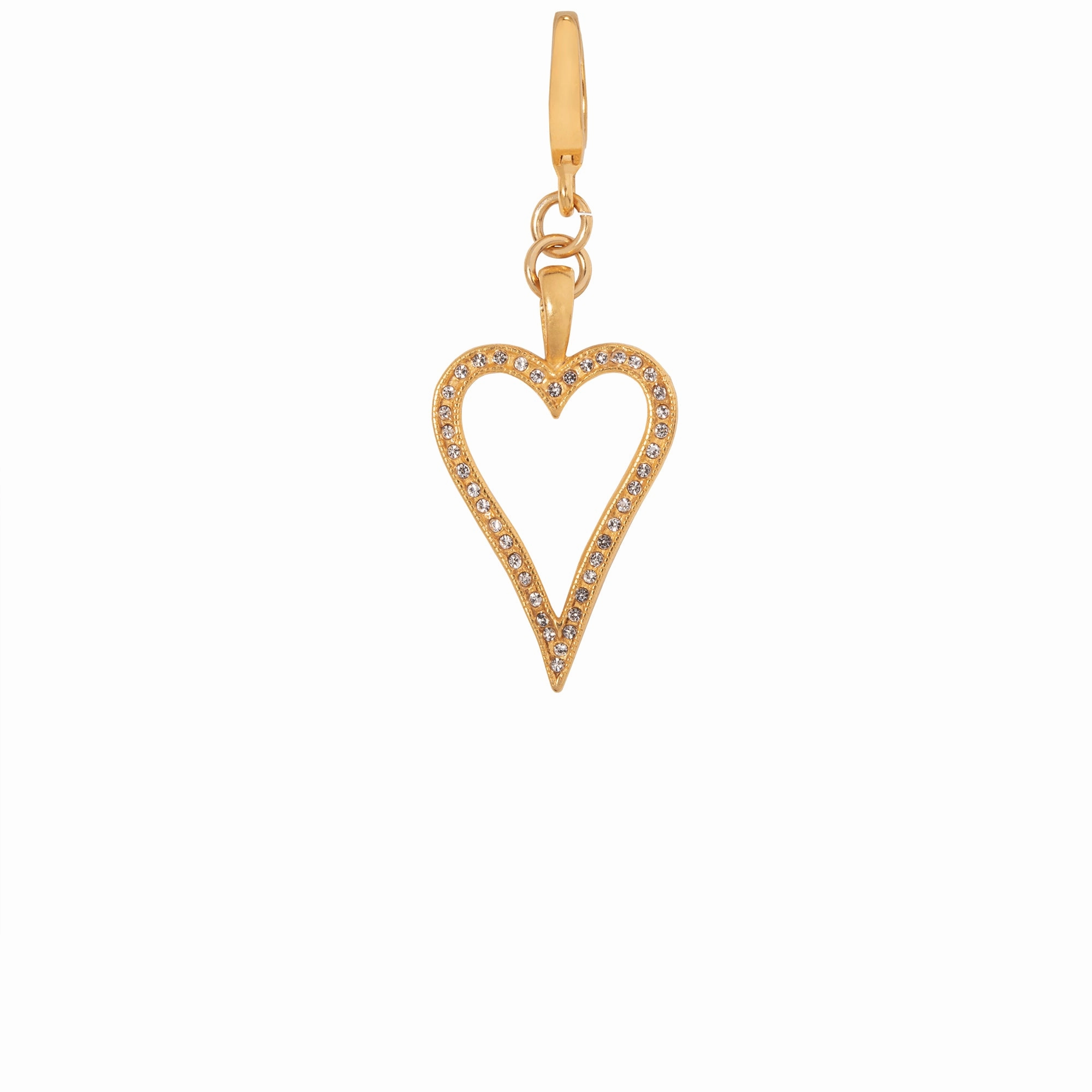 Pav Open Heart Clip-On Charm