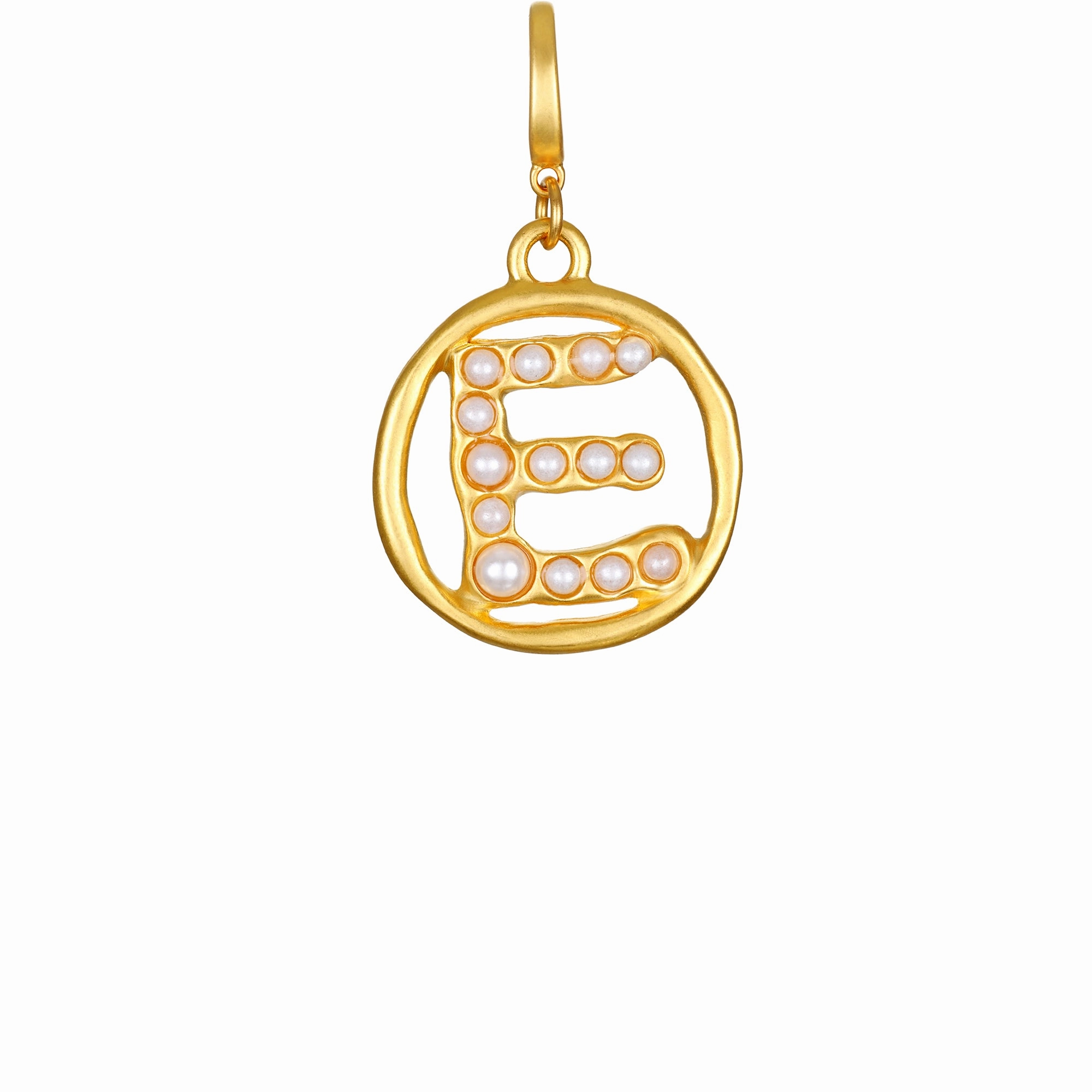 Pearl Initial Clip-On Charm