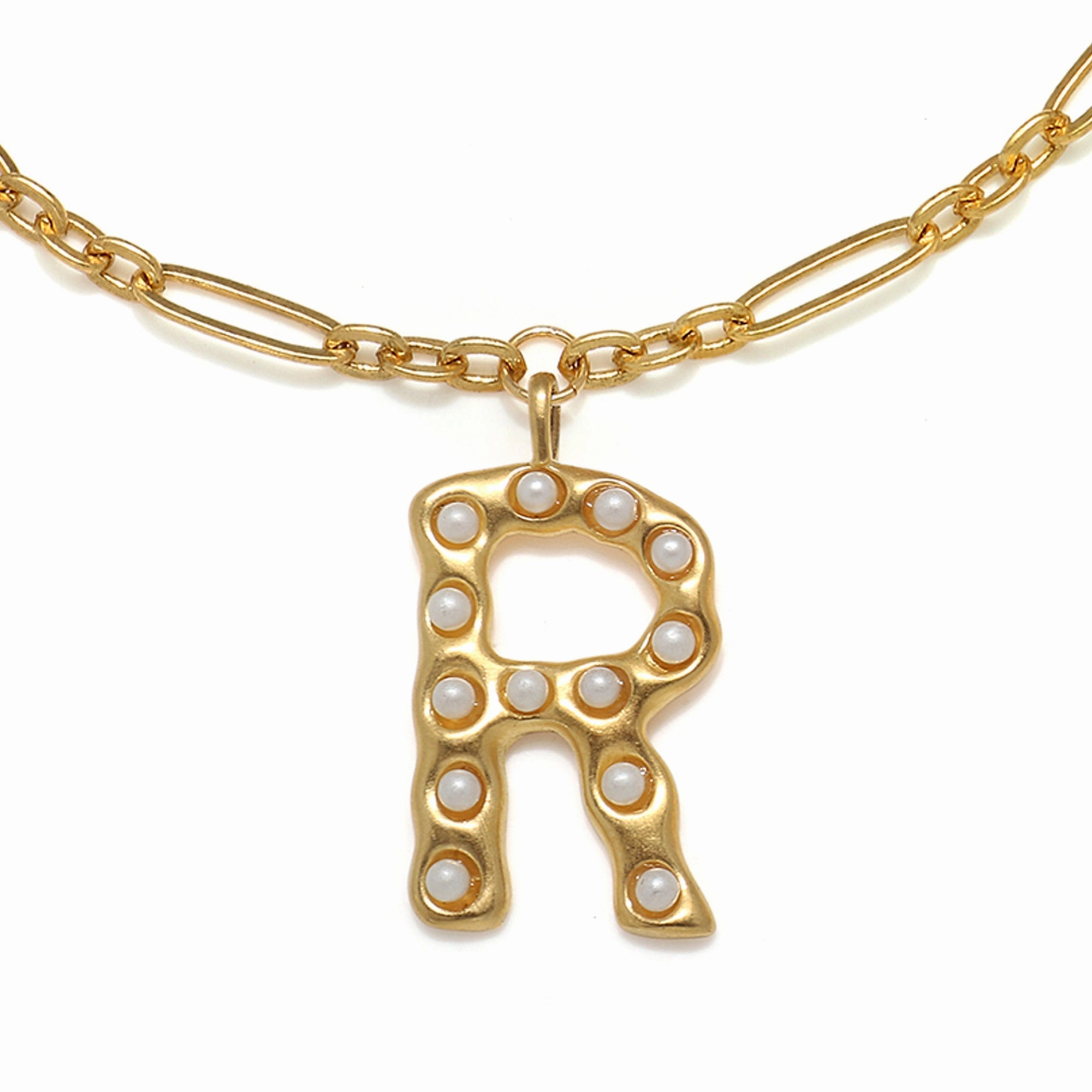 Pearl Initial Necklace