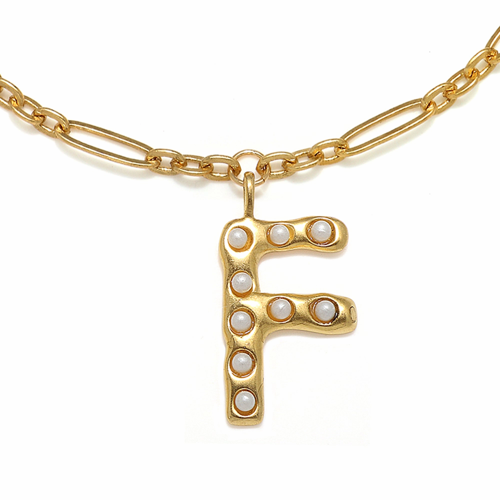 Pearl Initial Necklace