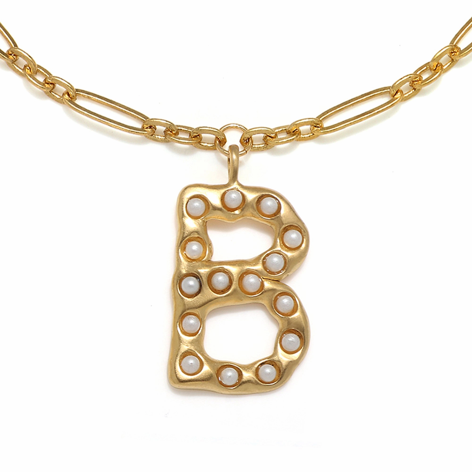 Pearl Initial Necklace