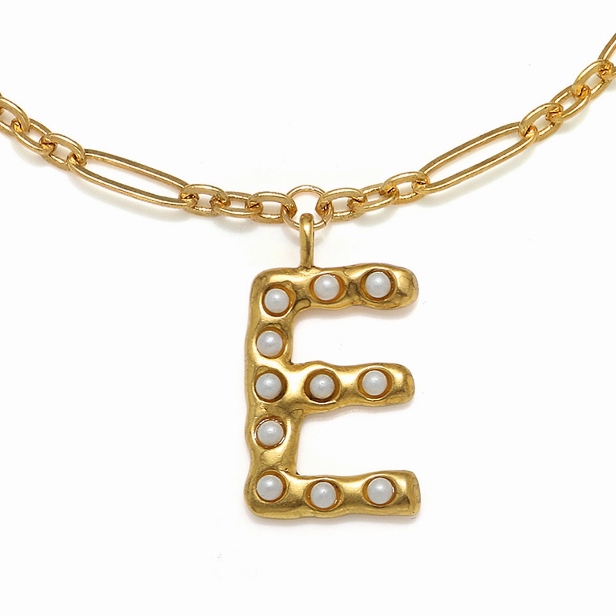 Pearl Initial Necklace