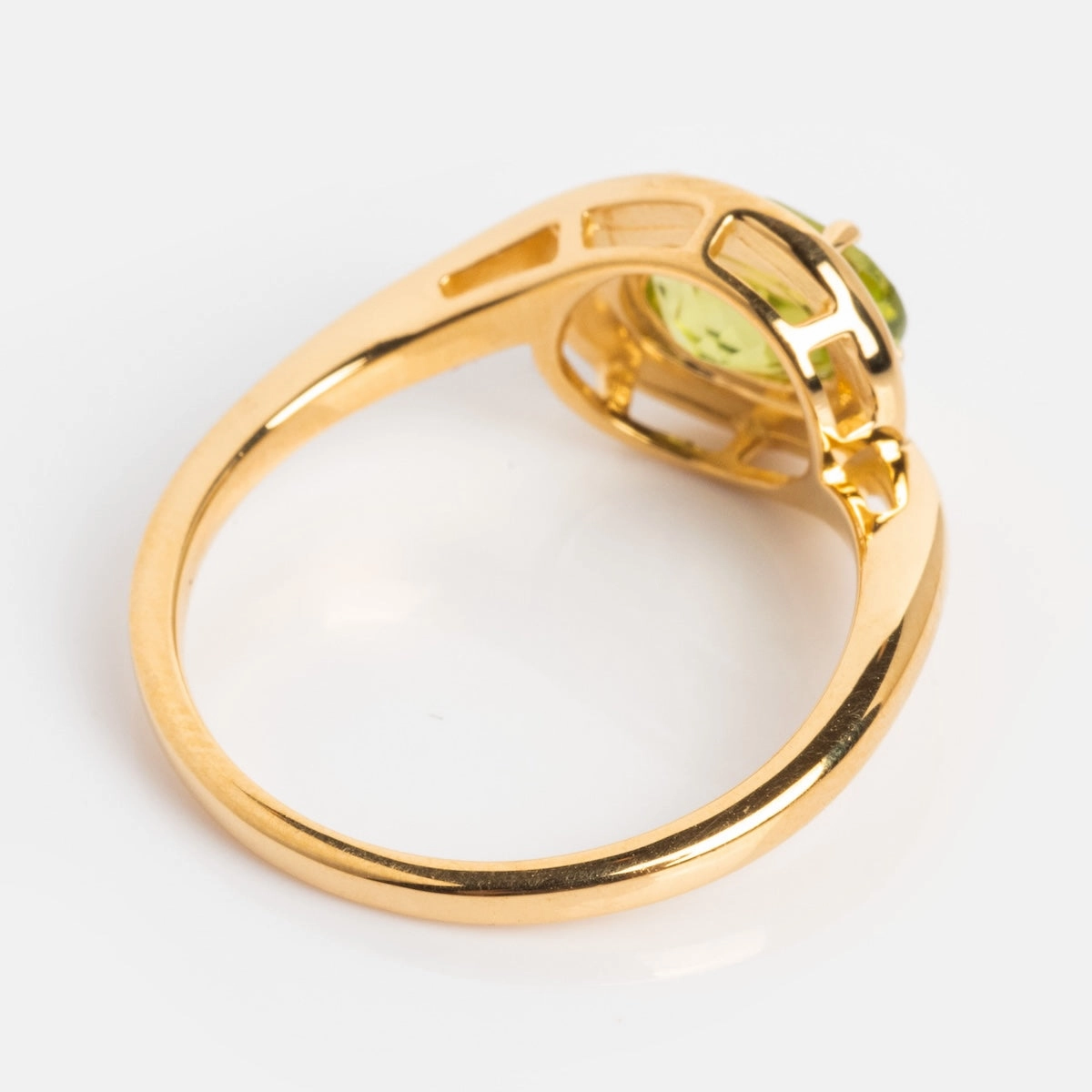 Peridot Poetry Statement Ring