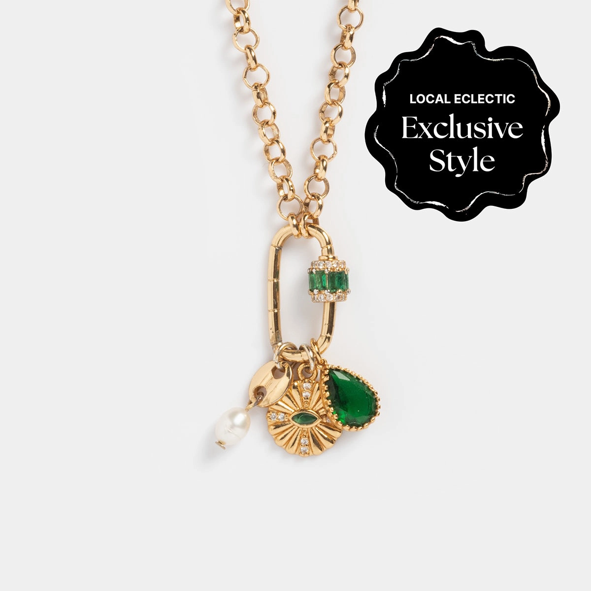 Queen Crystal Birthstone Charm Necklace