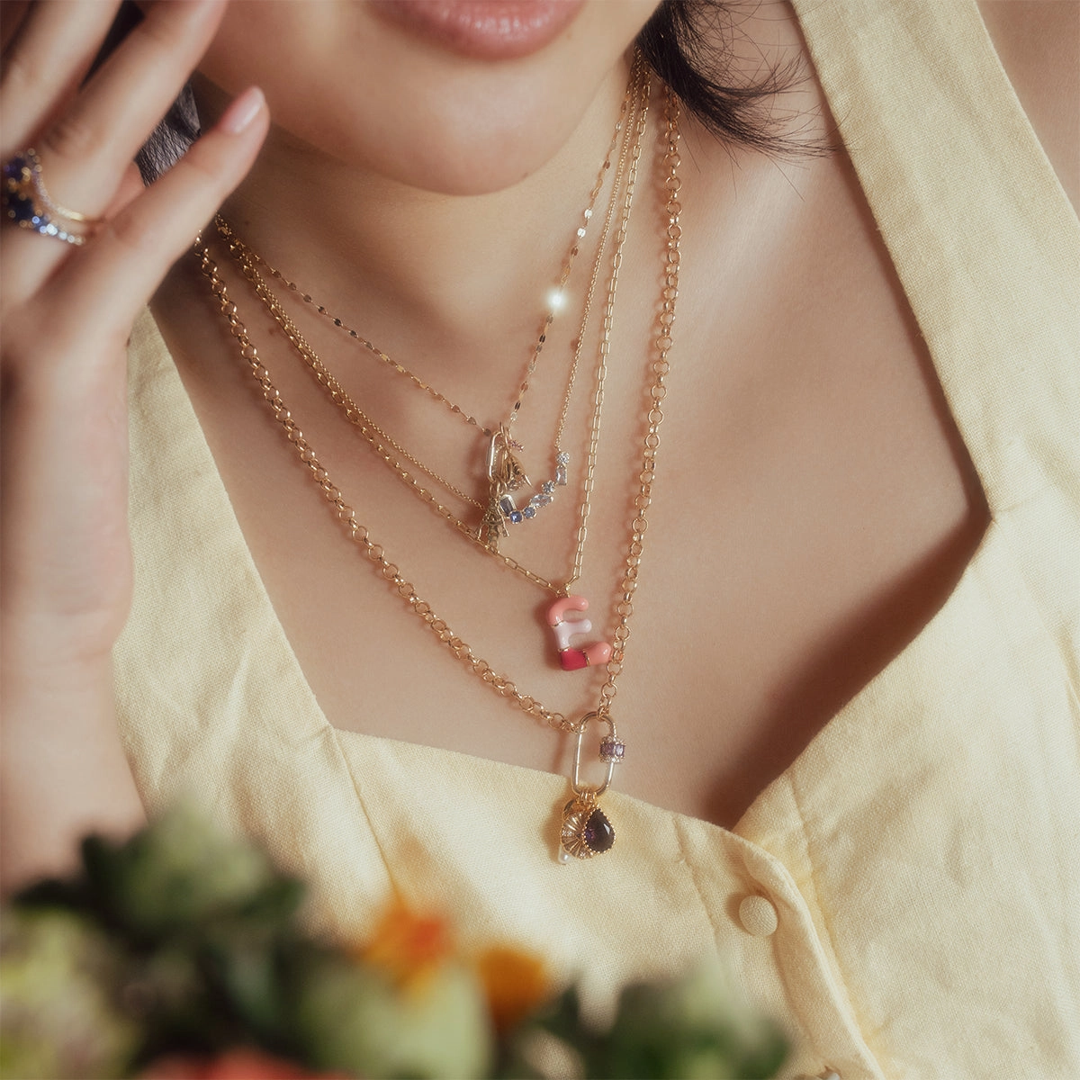 Queen Crystal Birthstone Charm Necklace