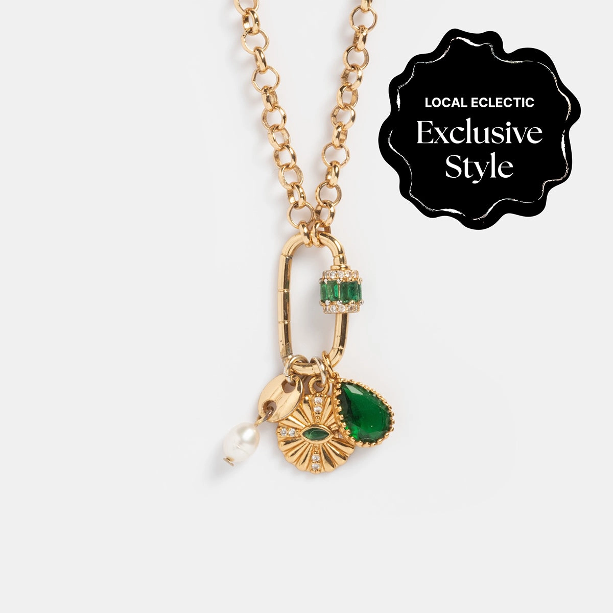 Queen Crystal Birthstone Charm Necklace