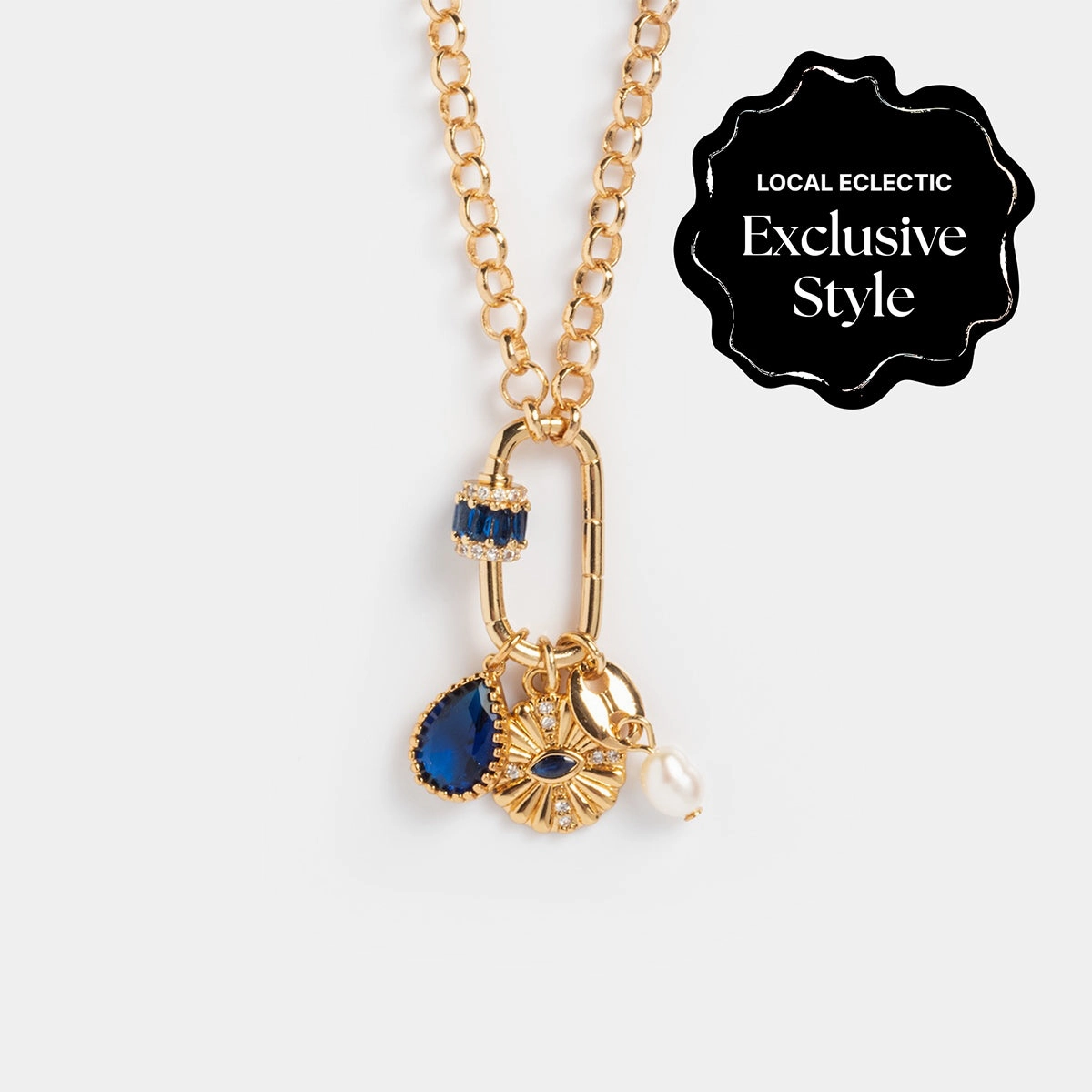 Queen Crystal Birthstone Charm Necklace