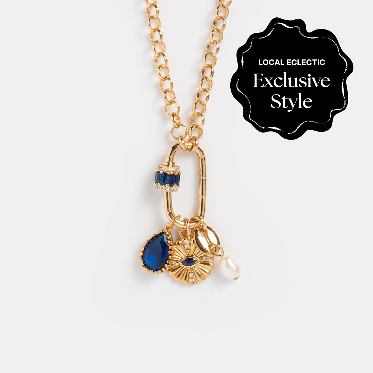 Queen Crystal Birthstone Charm Necklace