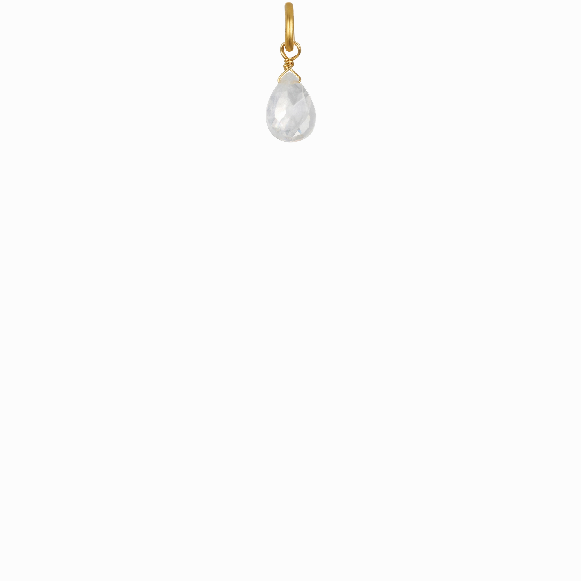 Rainbow Moonstone Briolette- June Birthstone