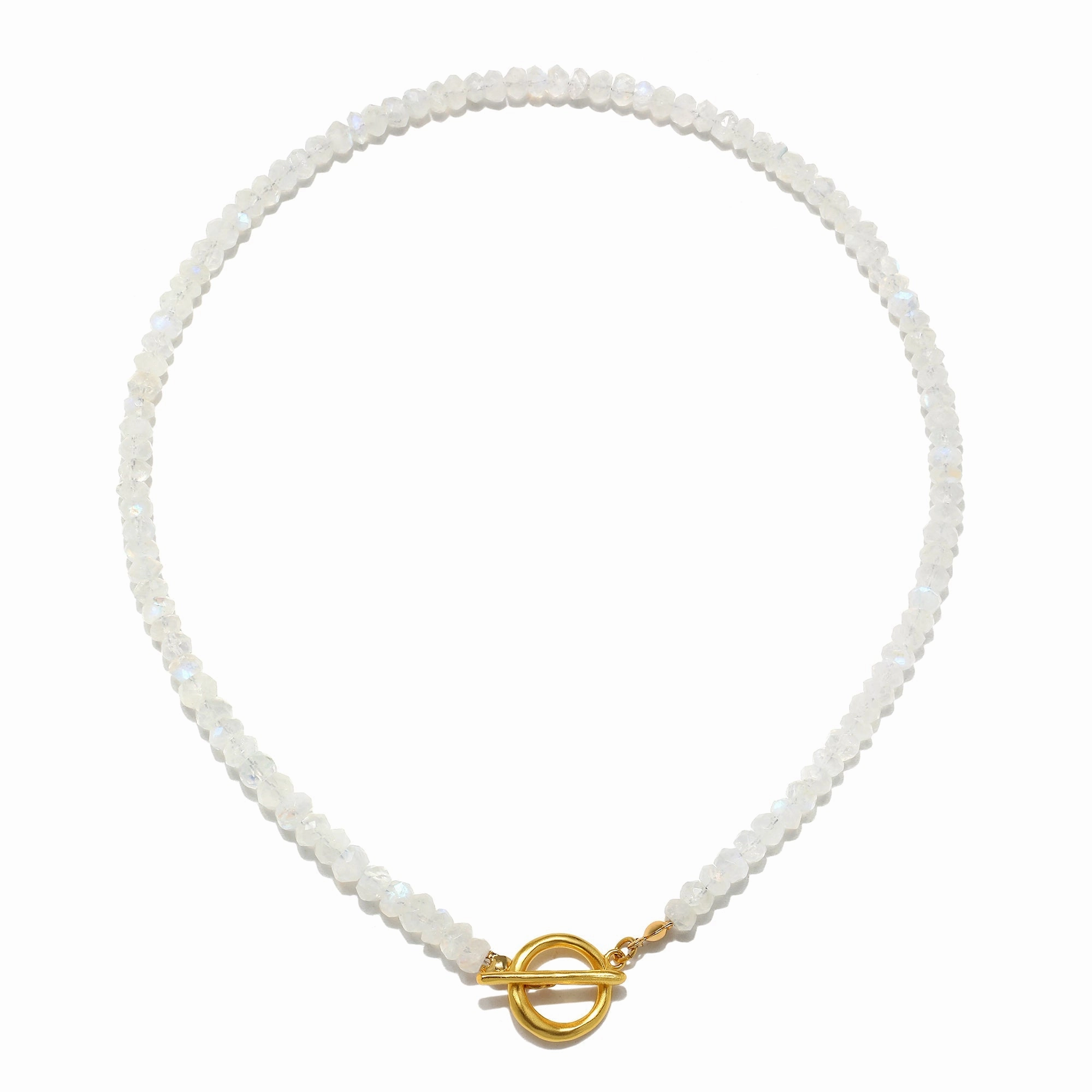 Rainbow Moonstone- Illumination Semi-Precious Choker Necklace