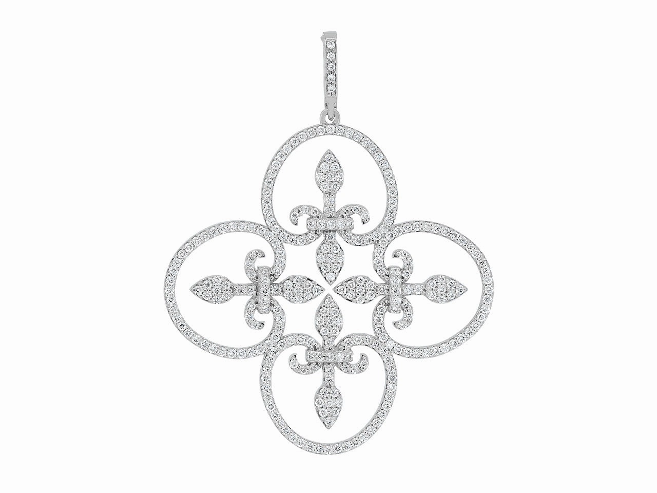 Rhonda Faber Green 'Lauren' Pendant in 18K White Gold