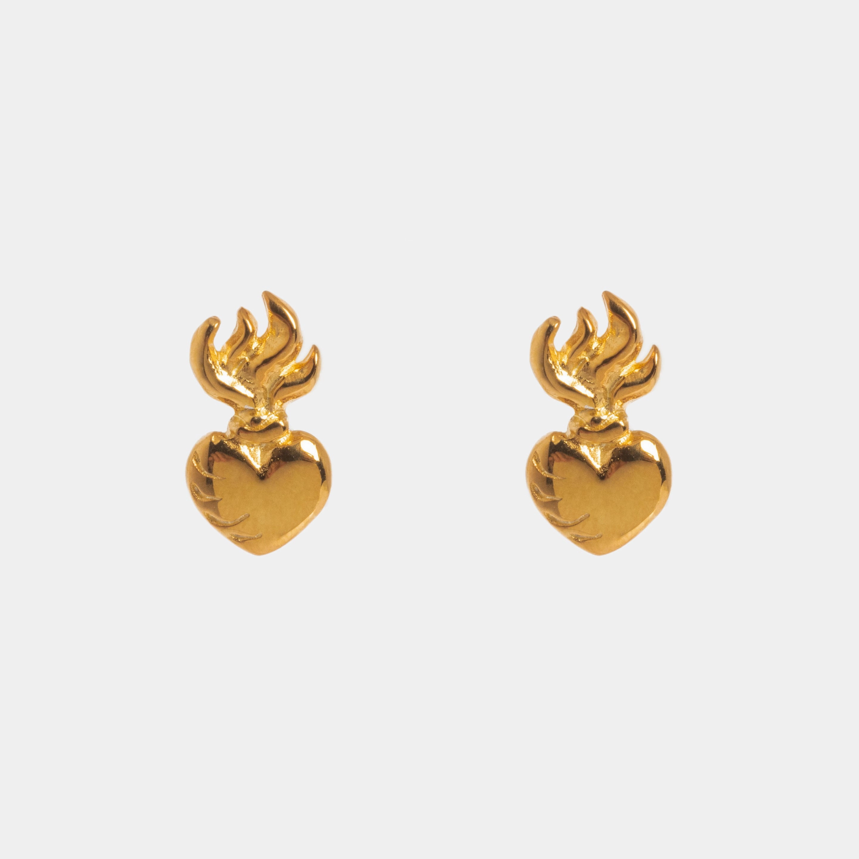 Sacred Heart Stud Earrings