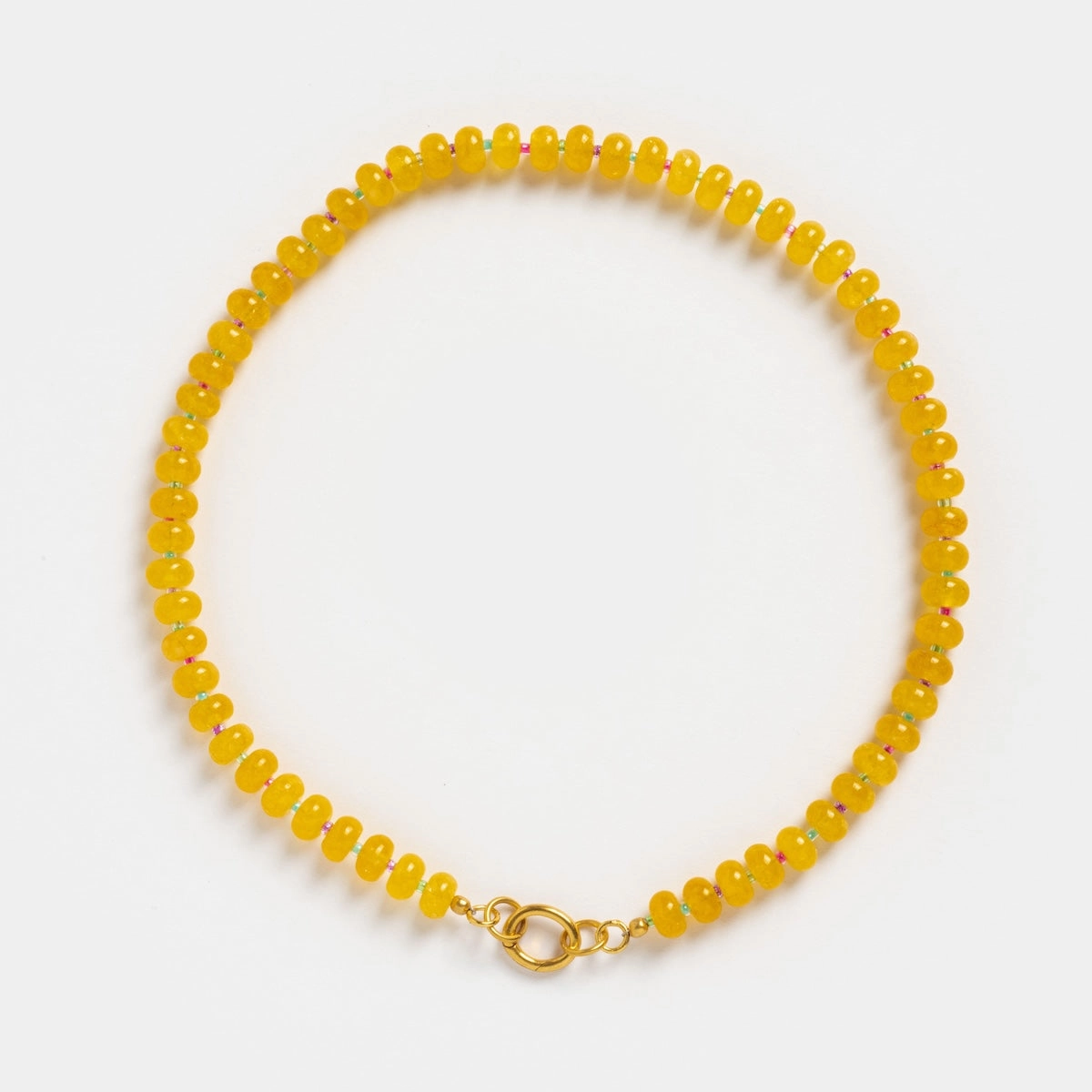 Sale! Beaded Gemstone Charm Holder Necklace