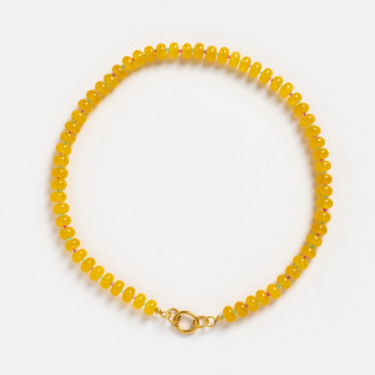 Sale! Beaded Gemstone Charm Holder Necklace