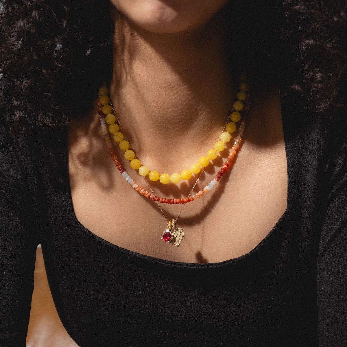 Sale! Beaded Gemstone Necklace