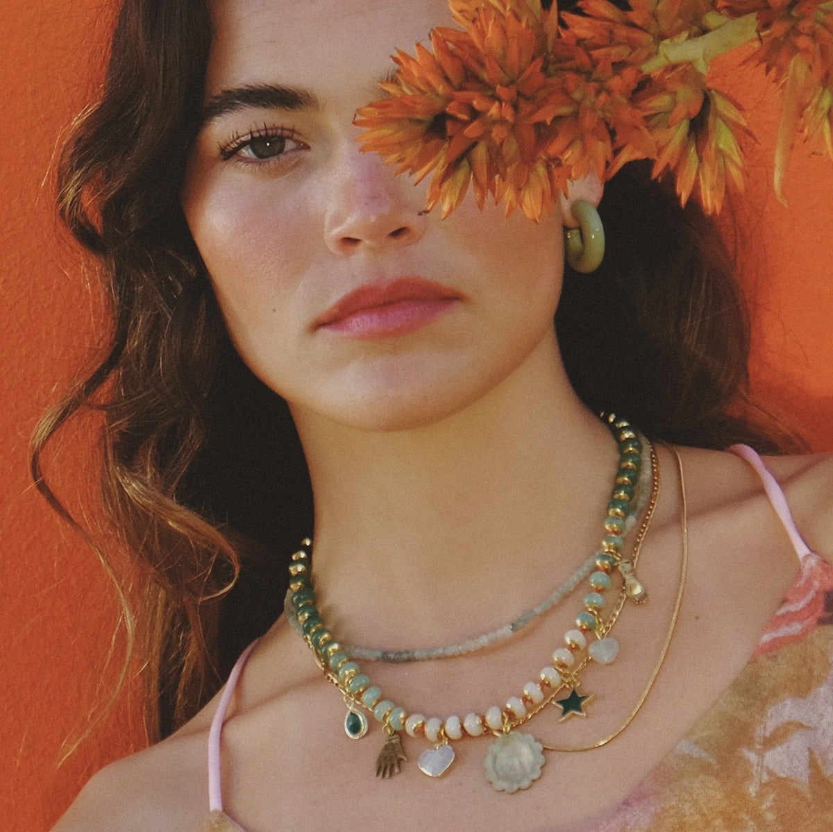 Sale! Beaded Gemstone Necklace