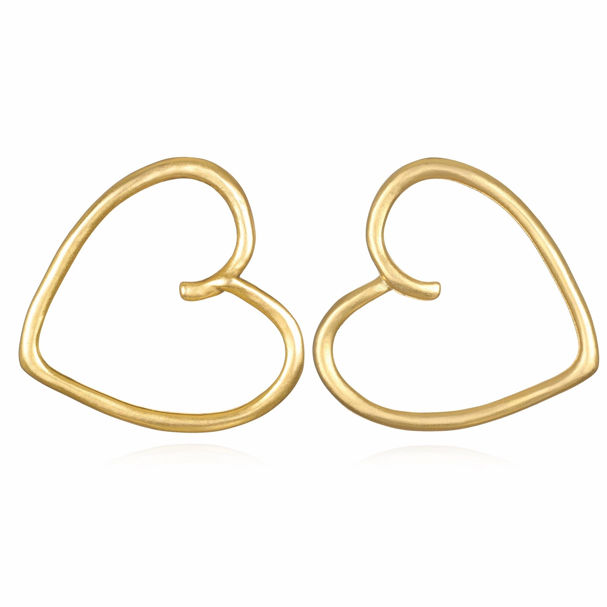 Sculpted Heart Earrings