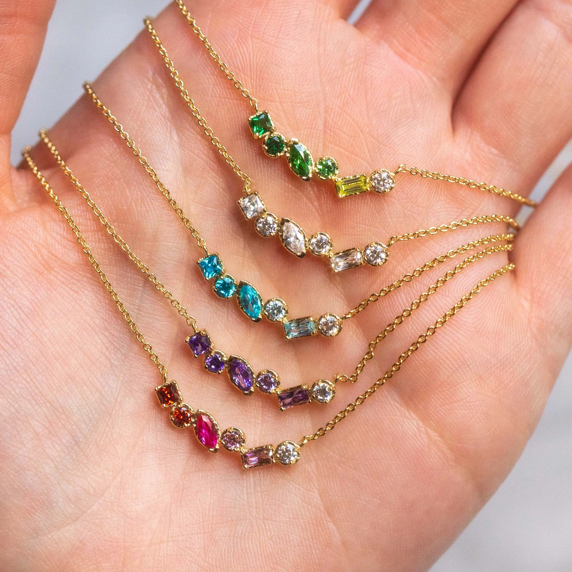 Shades of You Ombre Birthstone Necklace