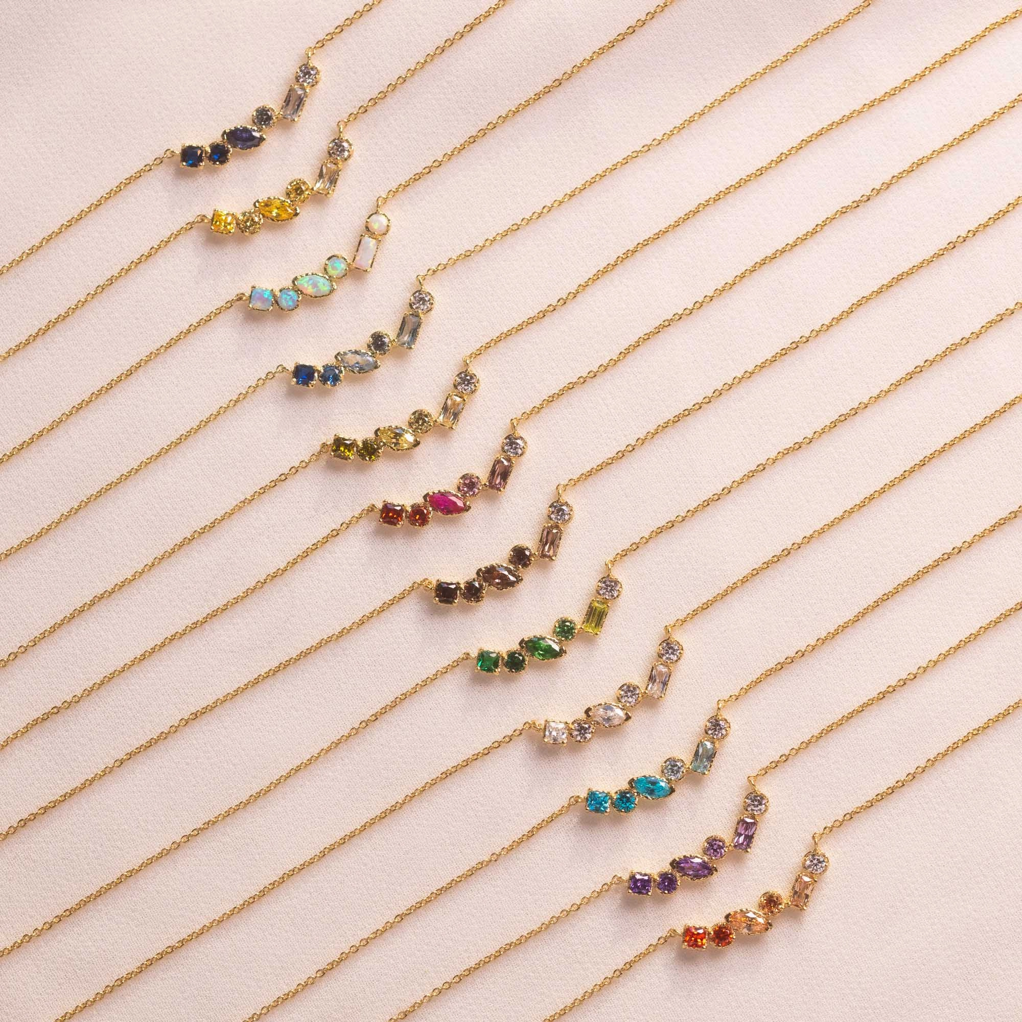 Shades of You Ombre Birthstone Necklace