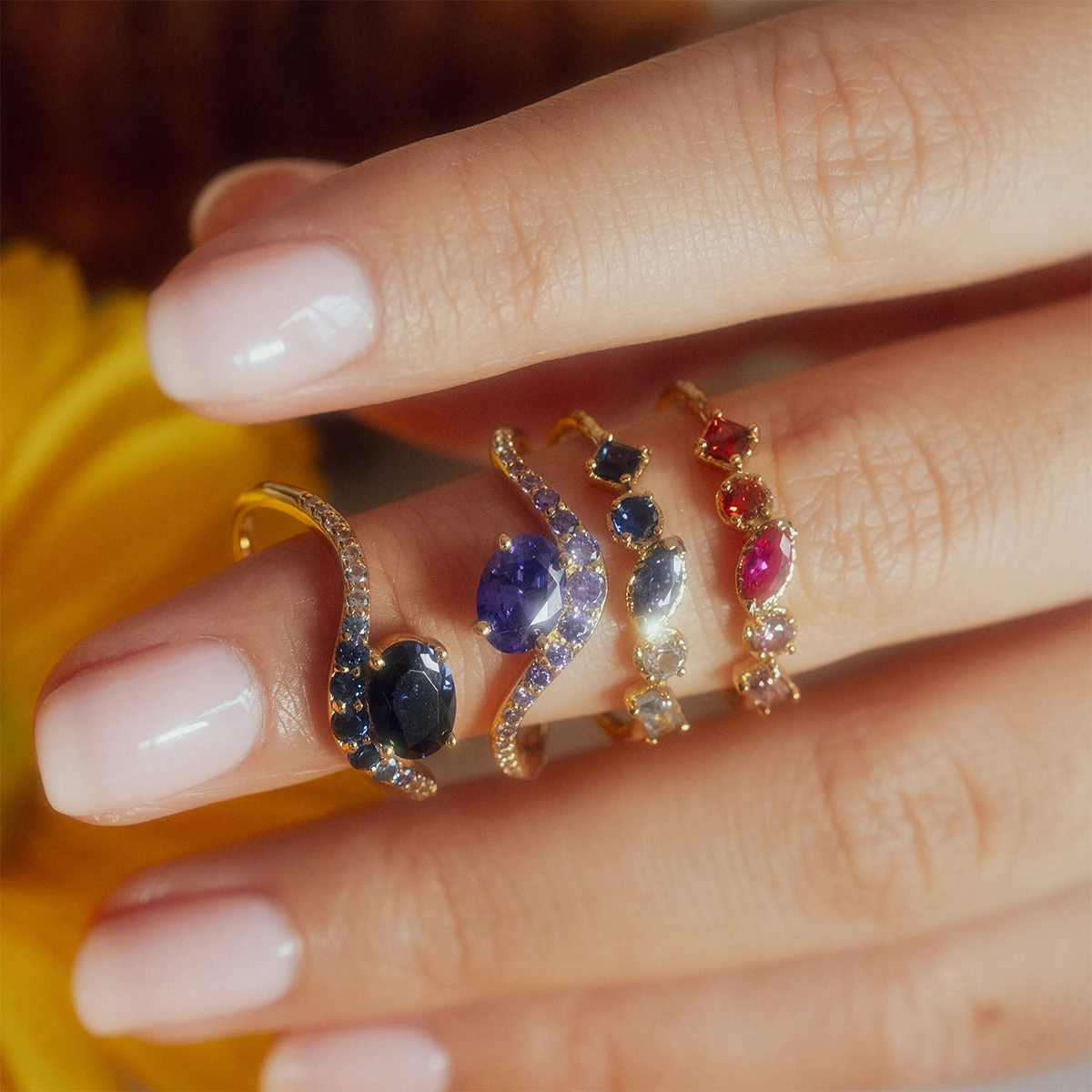 Shades of You Ombre Birthstone Ring