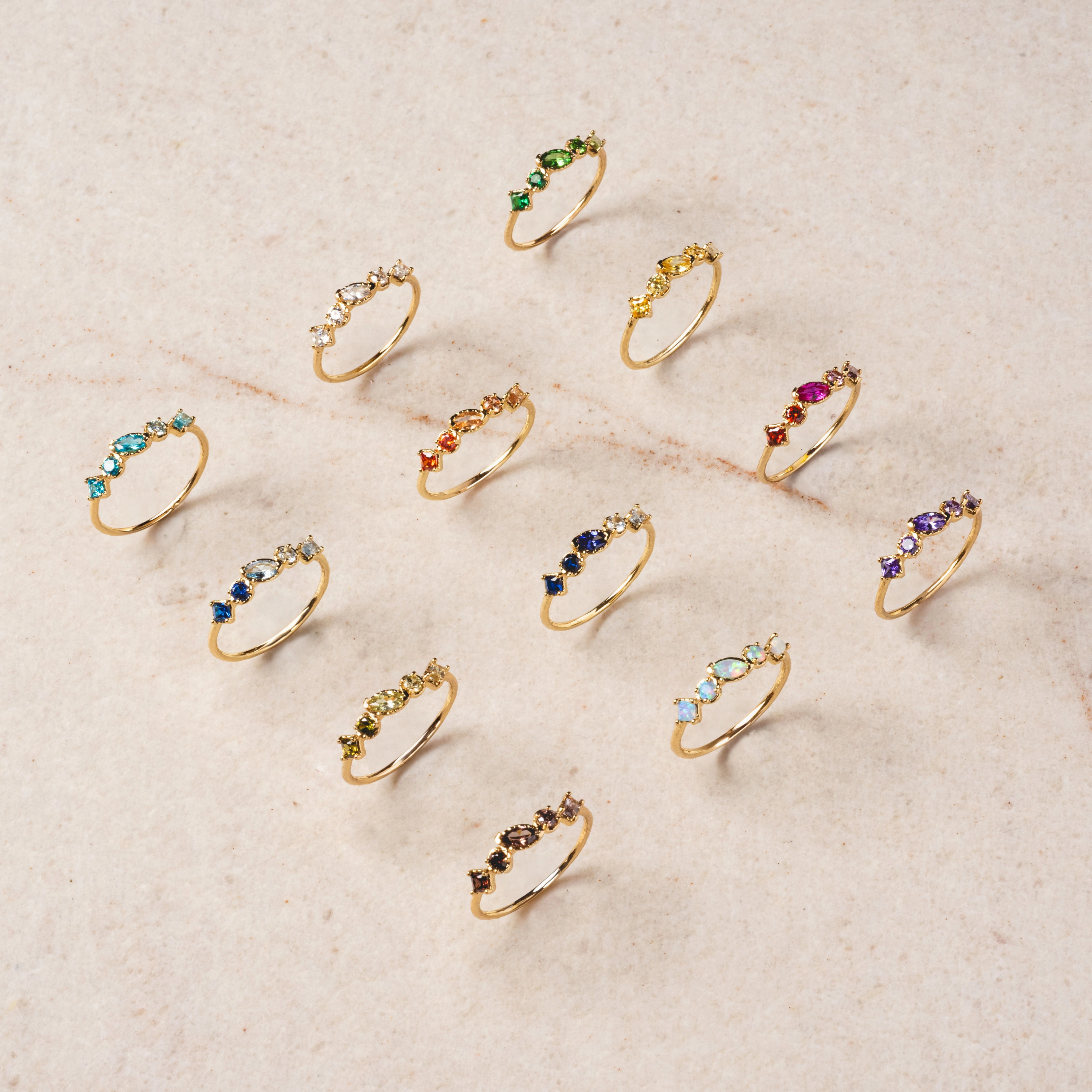 Shades of You Ombre Birthstone Ring