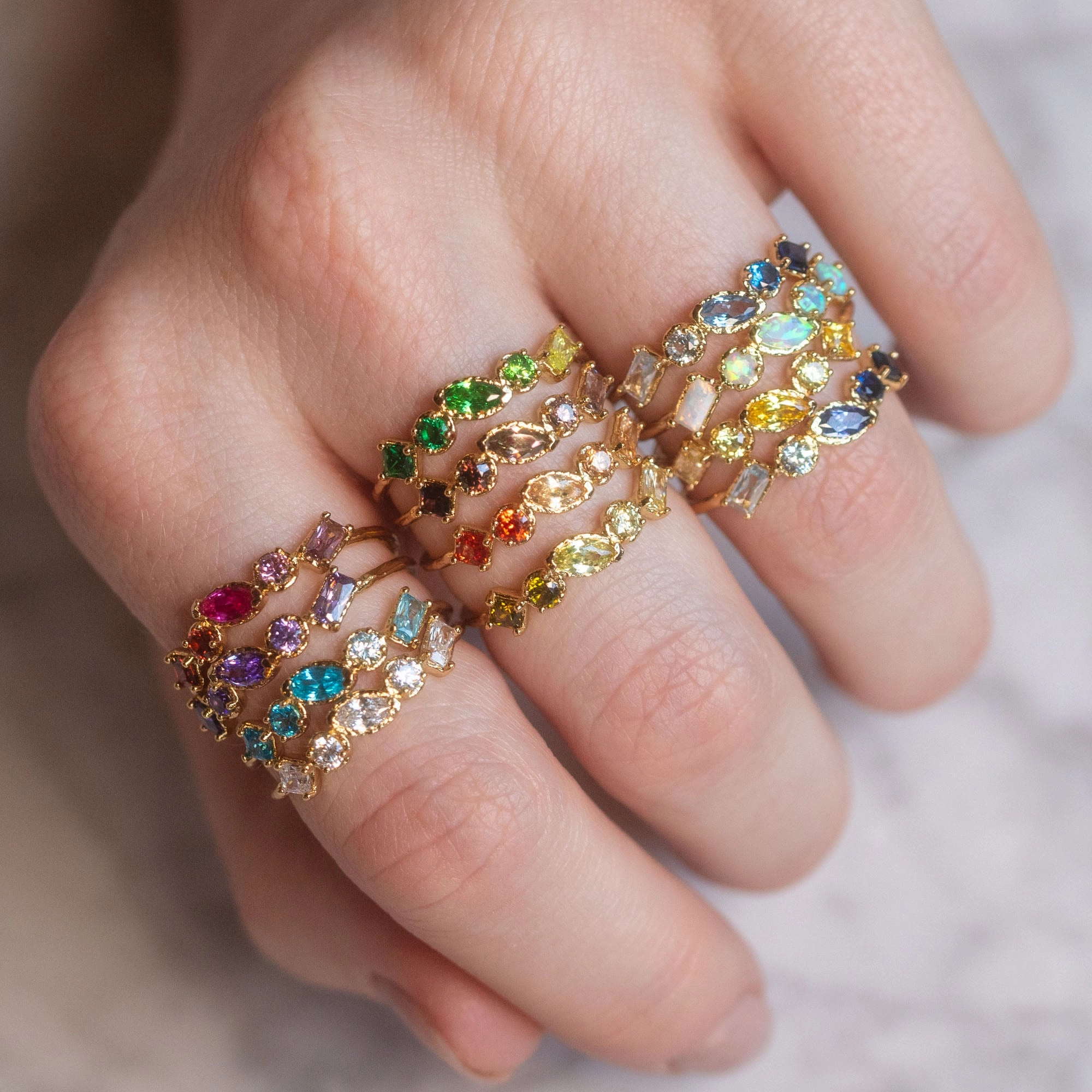 Shades of You Ombre Birthstone Ring