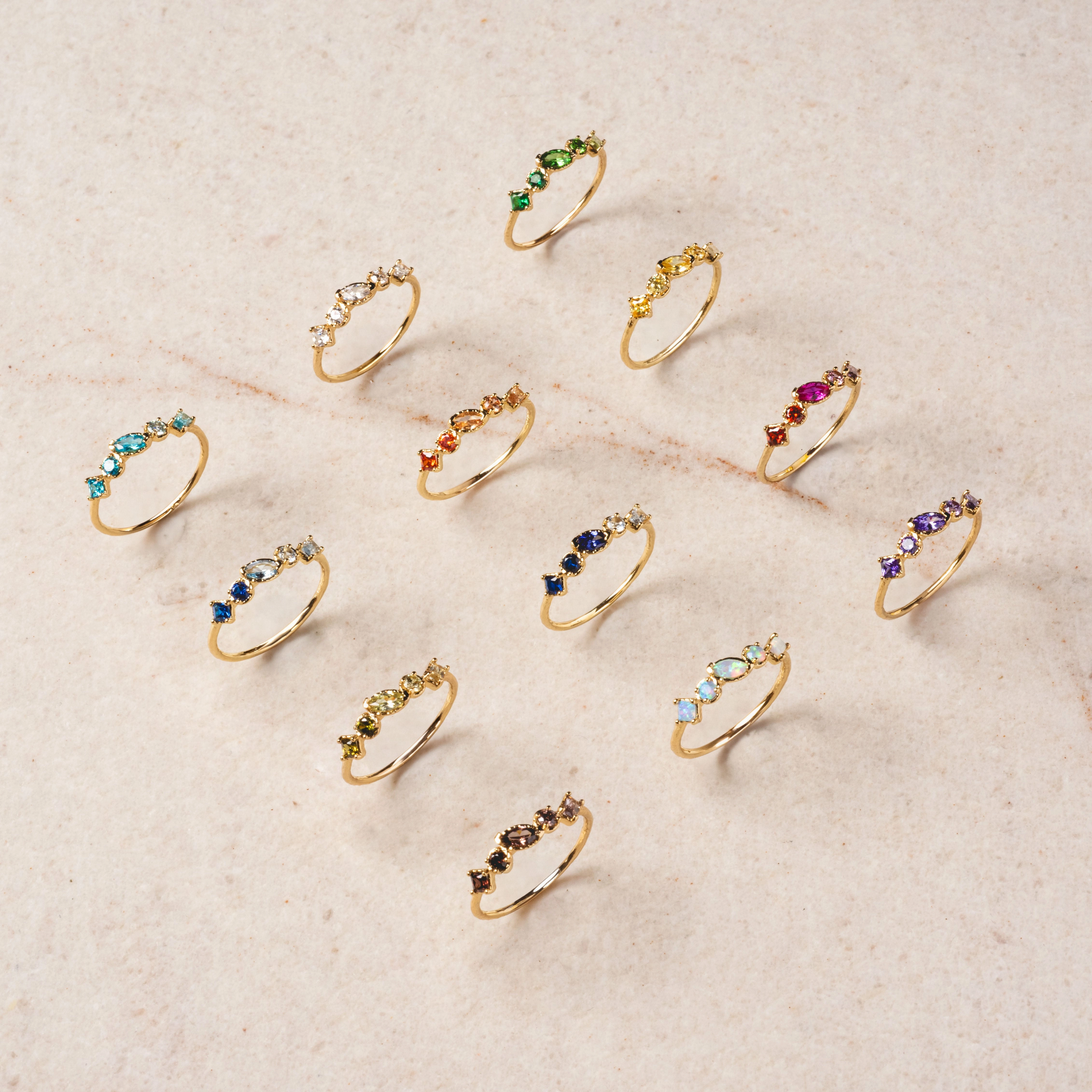 Shades of You Ombre Birthstone Ring