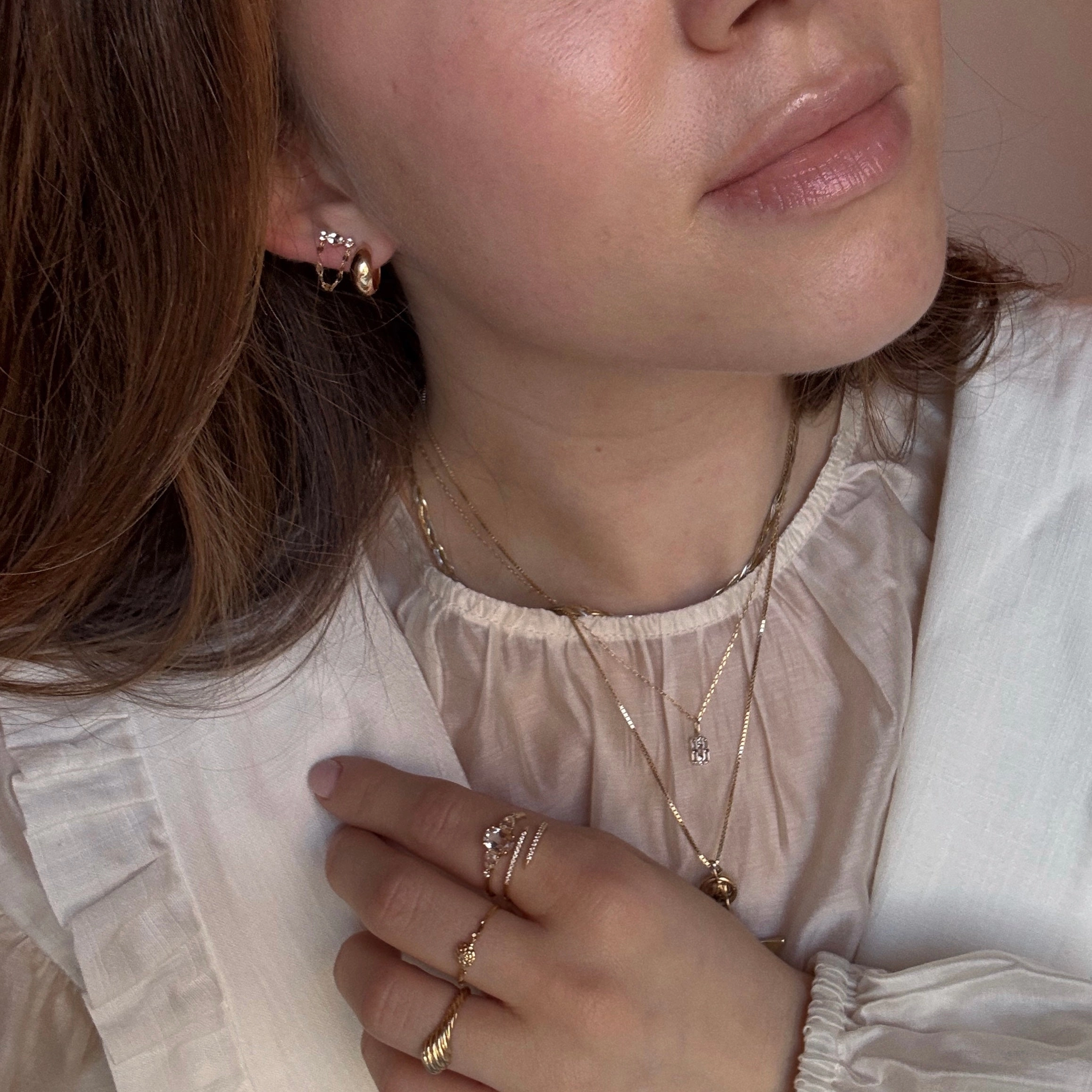 Solid Gold 2025 April Capsule White Topaz Full Set with Free Gift