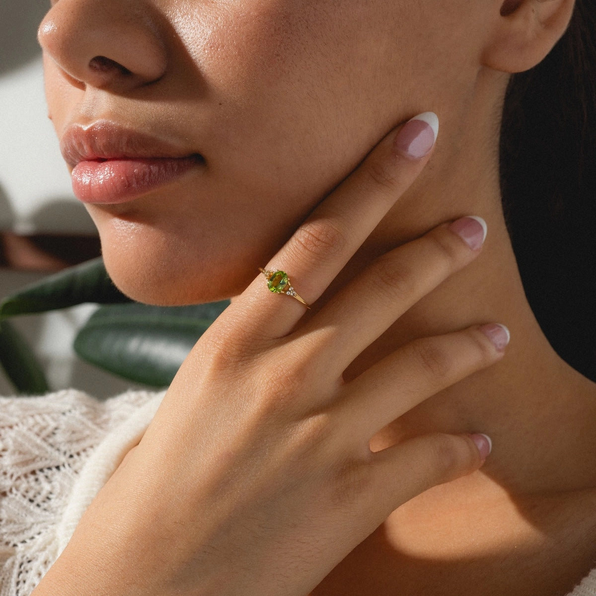 Solid Gold 2025 August Capsule Classic Peridot Statement Ring