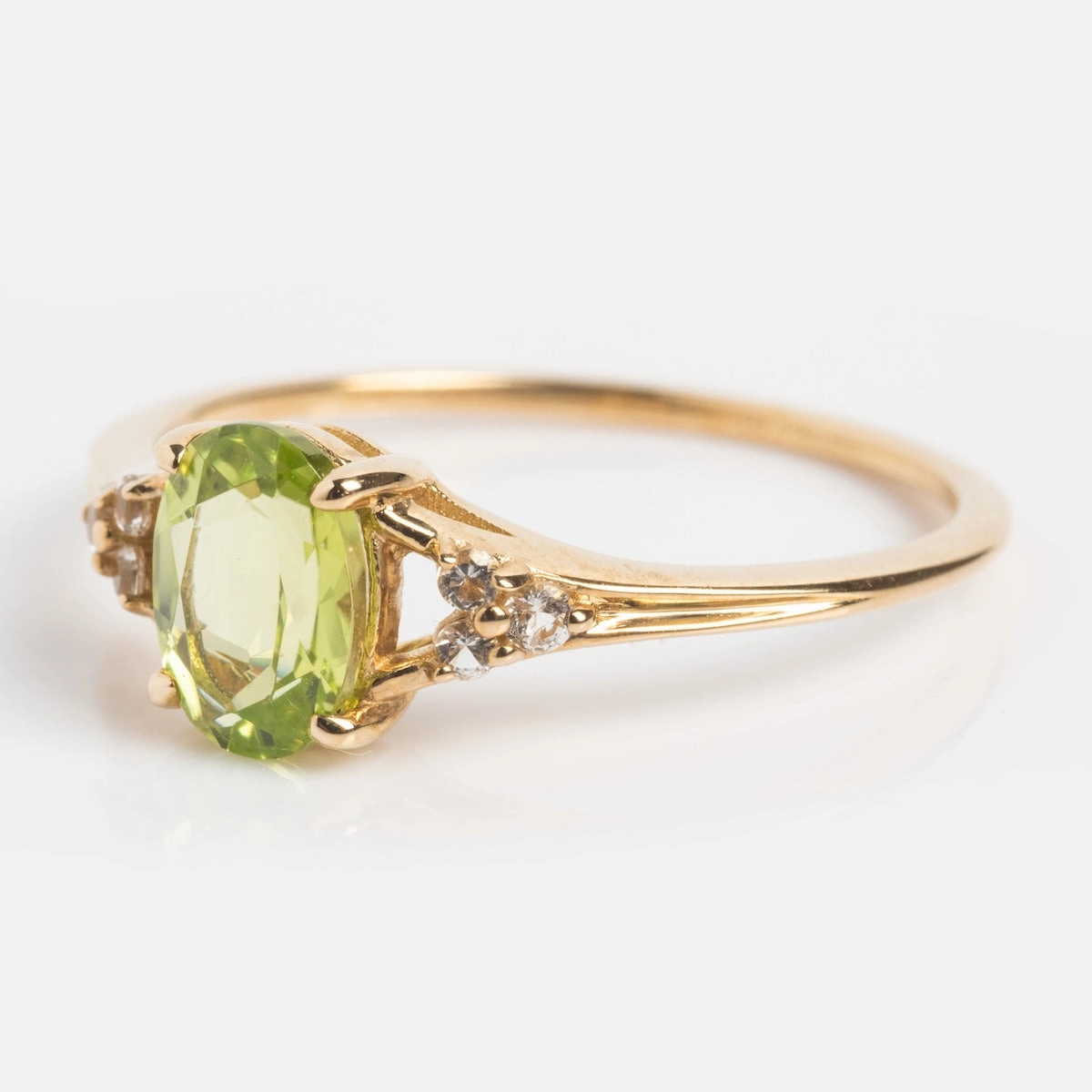 Solid Gold 2025 August Capsule Classic Peridot Statement Ring