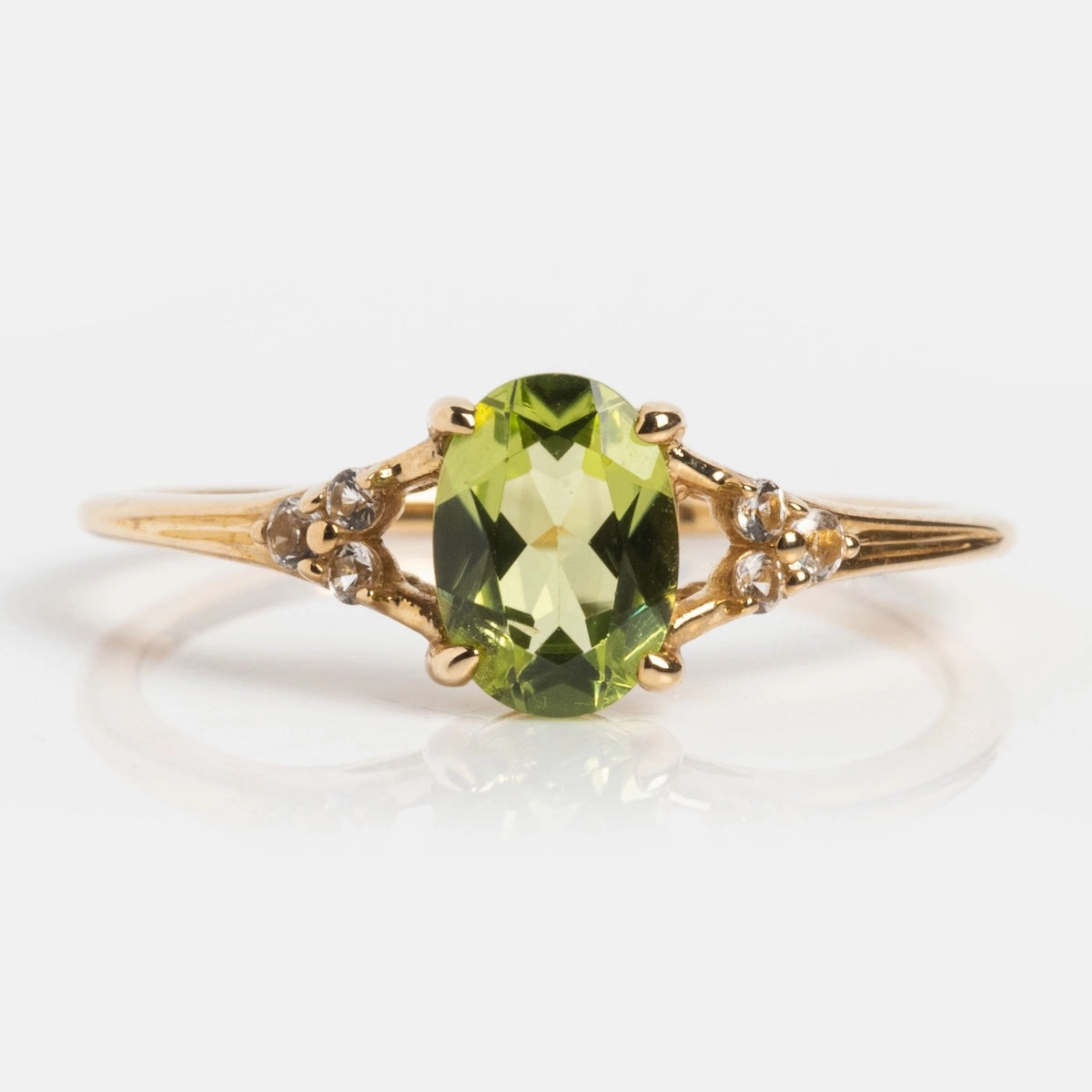 Solid Gold 2025 August Capsule Classic Peridot Statement Ring