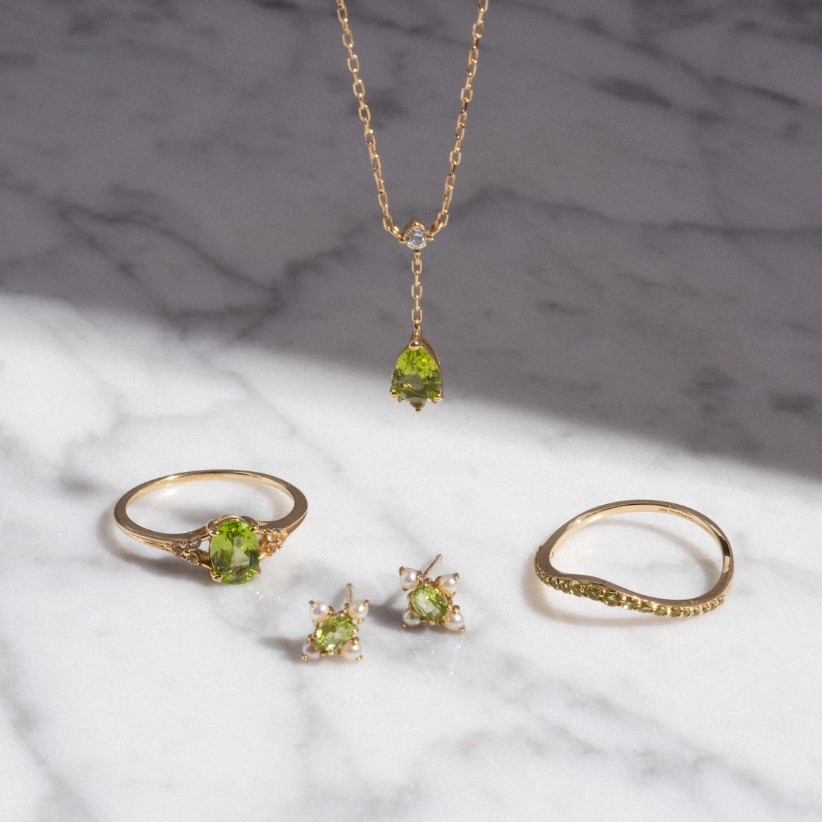 Solid Gold 2025 August Capsule Classic Peridot Statement Ring