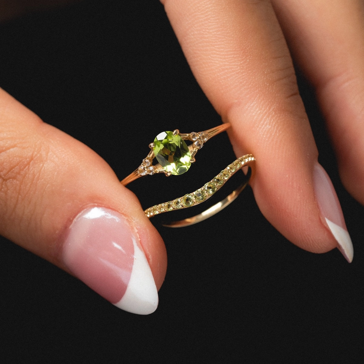 Solid Gold 2025 August Capsule Classic Peridot Statement Ring
