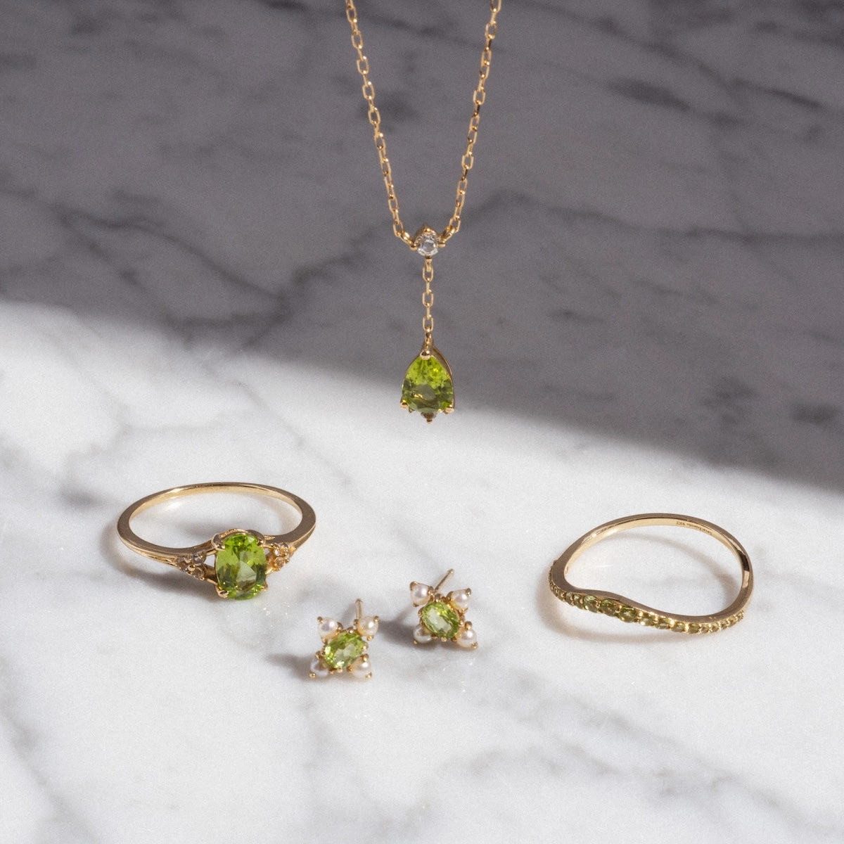 Solid Gold 2025 August Capsule Classic Peridot Statement Ring