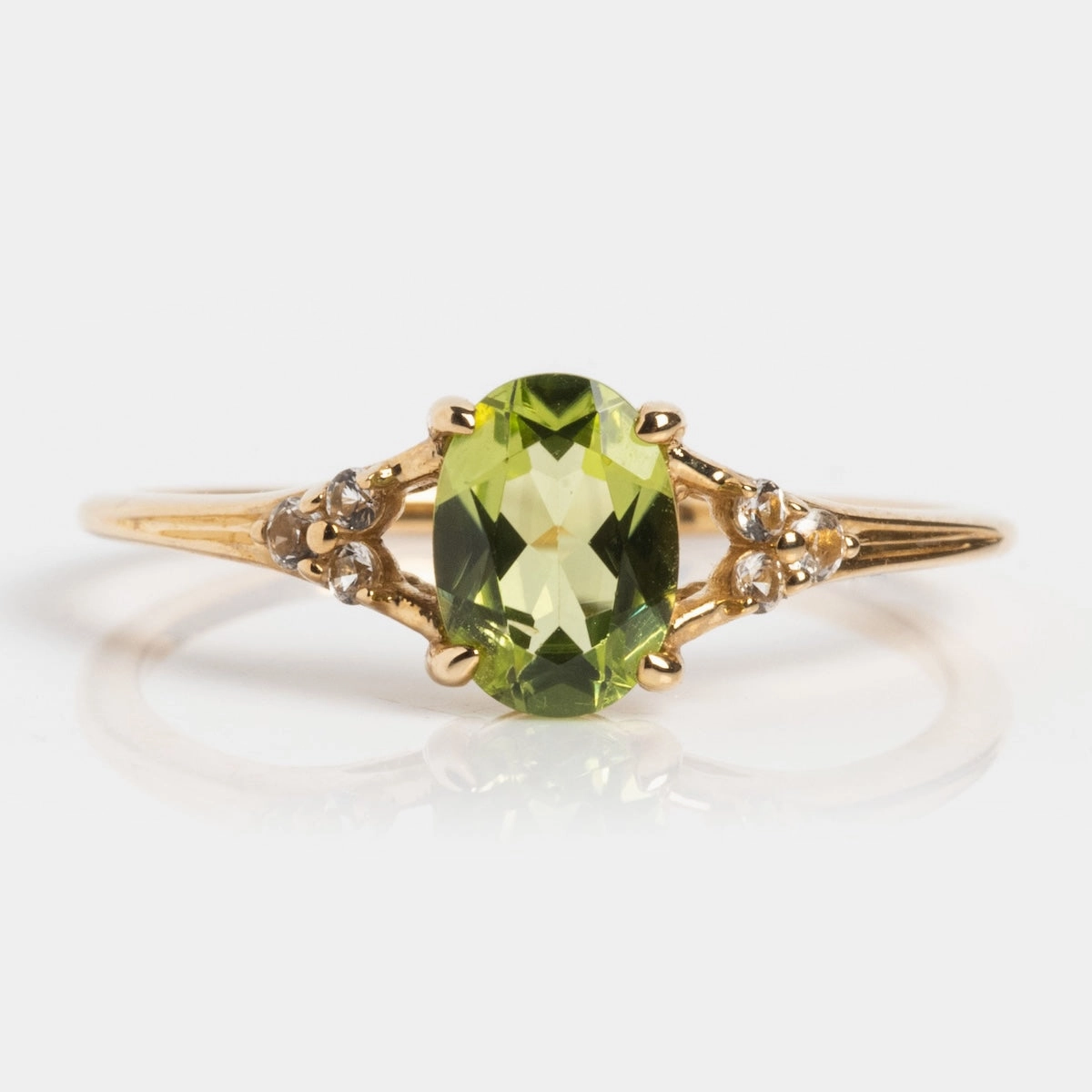 Solid Gold 2025 August Capsule Classic Peridot Statement Ring
