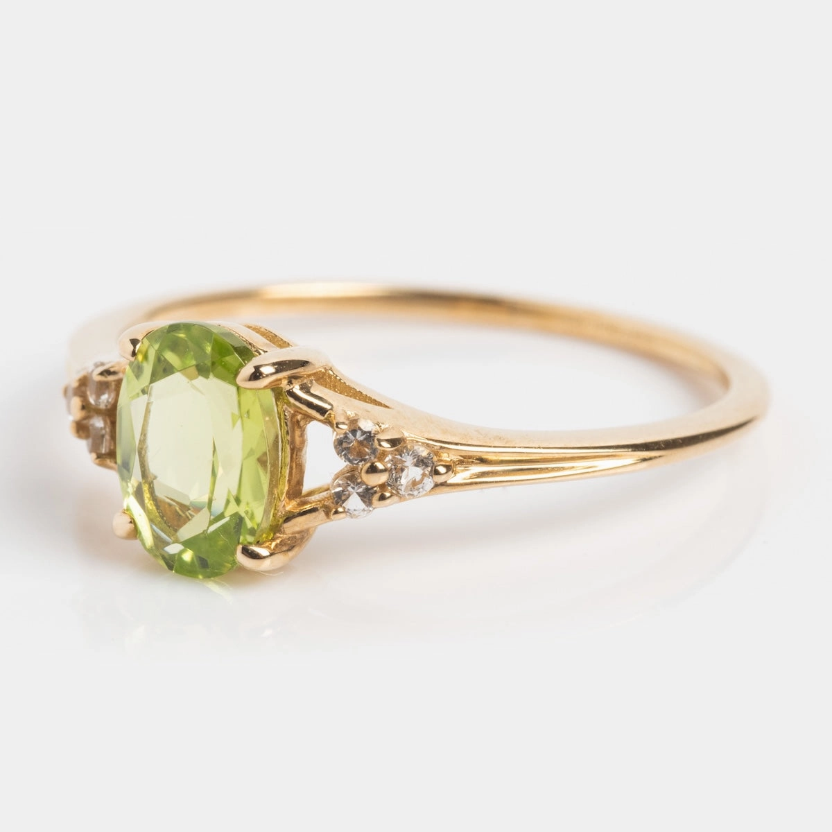 Solid Gold 2025 August Capsule Classic Peridot Statement Ring