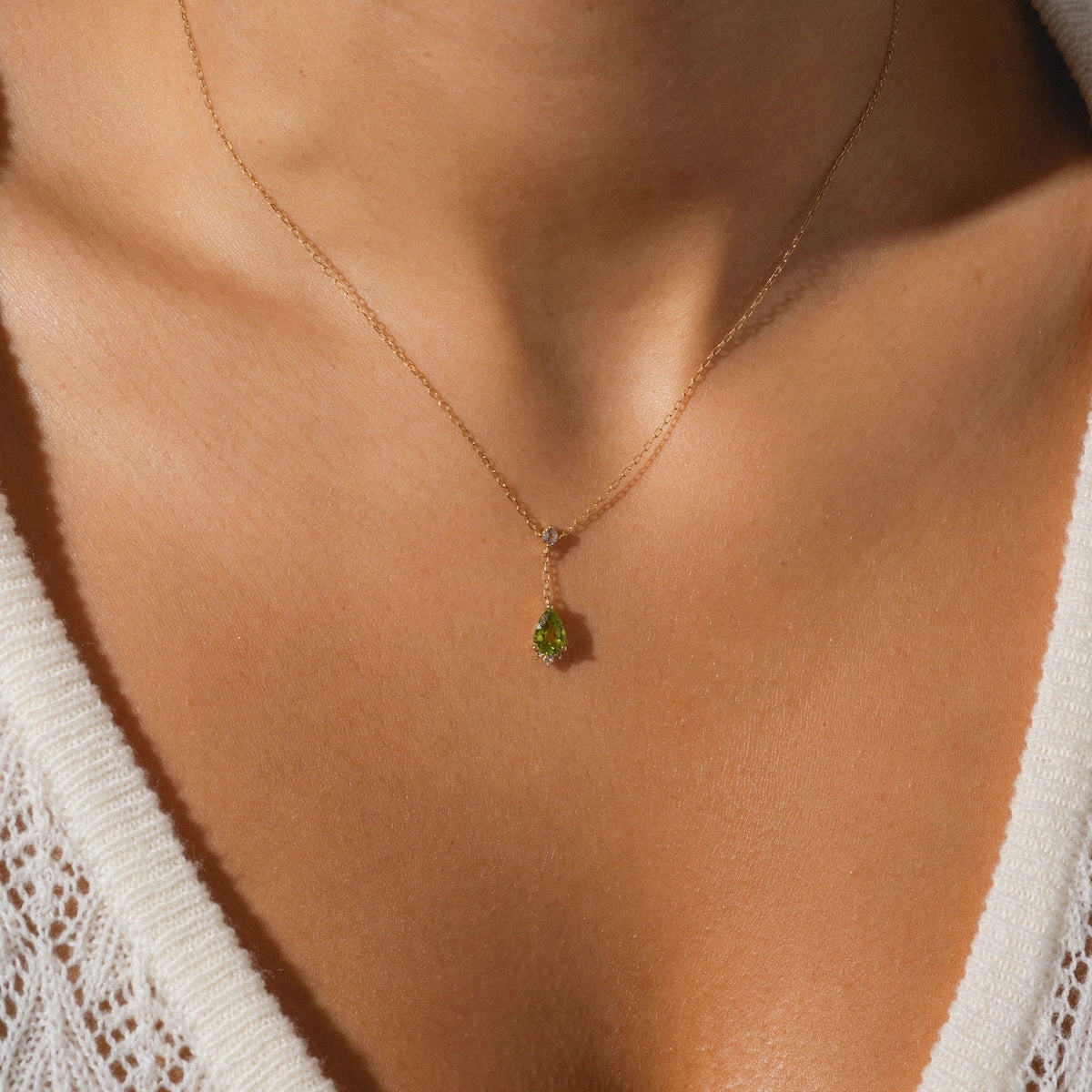 Solid Gold 2025 August Capsule Peridot Statement Set with Free Gift