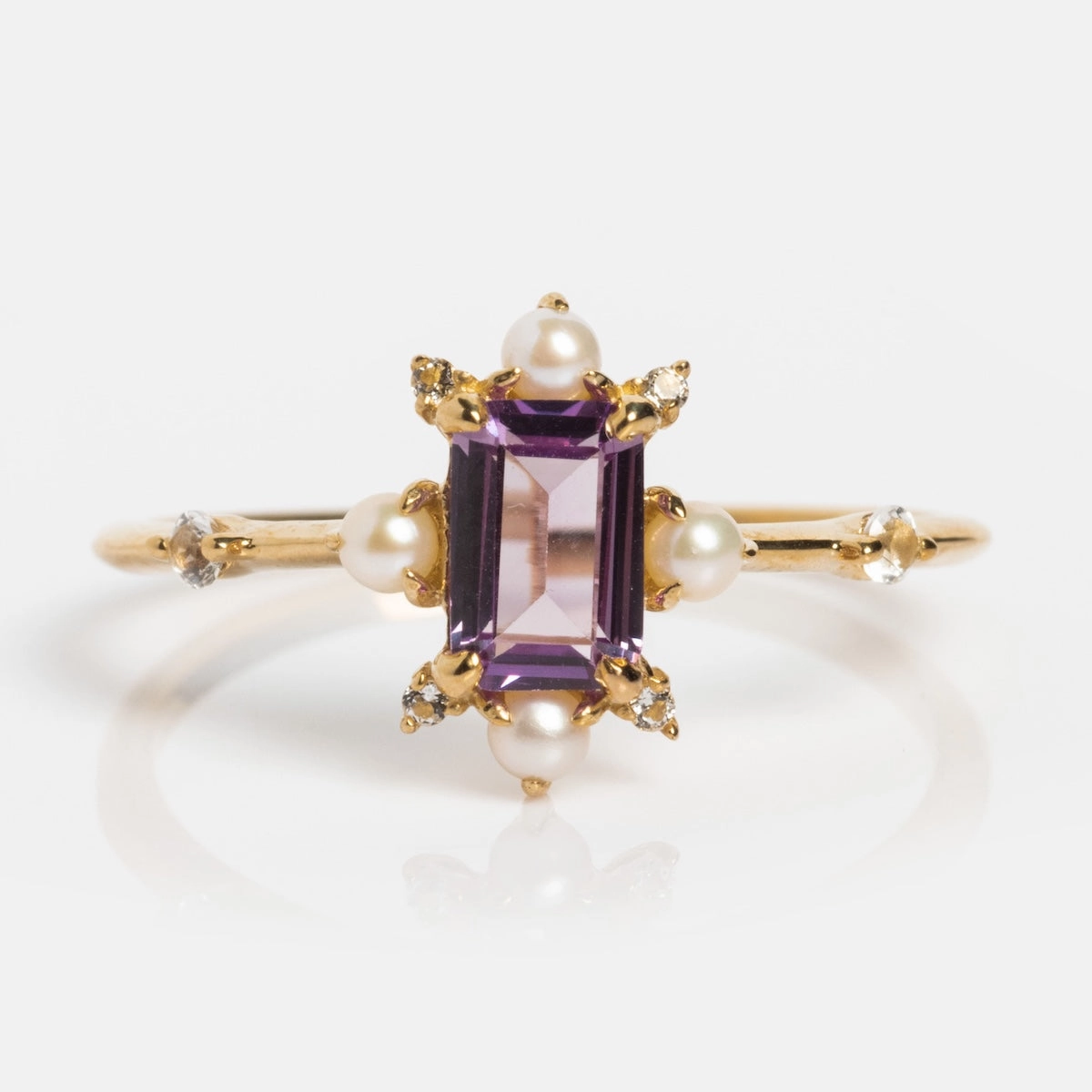 Solid Gold 2025 June Capsule Alexandrite and Pearl Full Set with Free Gift