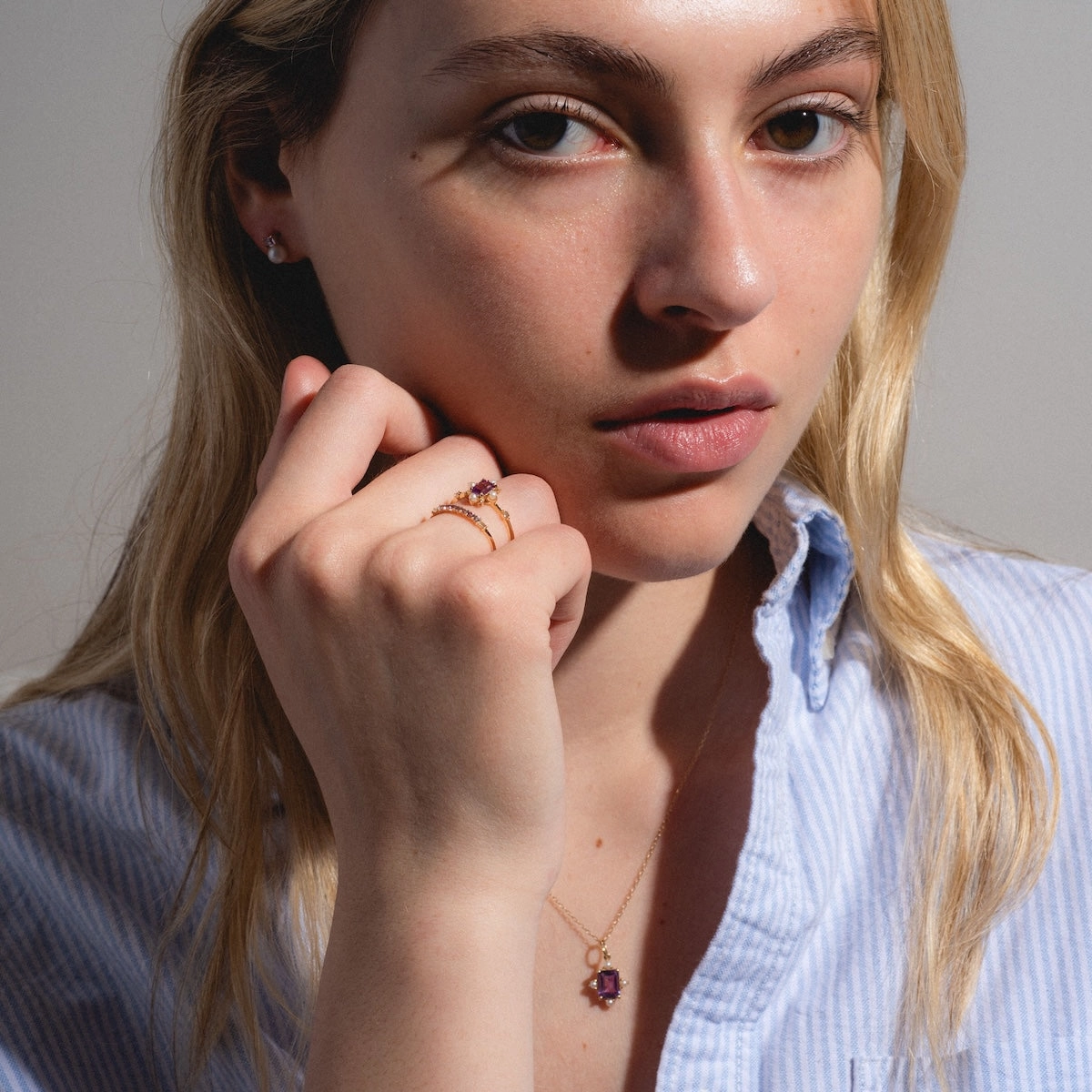 Solid Gold 2025 June Capsule Alexandrite and Pearl Full Set with Free Gift