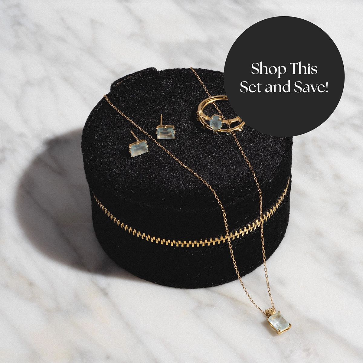 Solid Gold 2025 March Capsule Aquamarine Full Set with Free Gift
