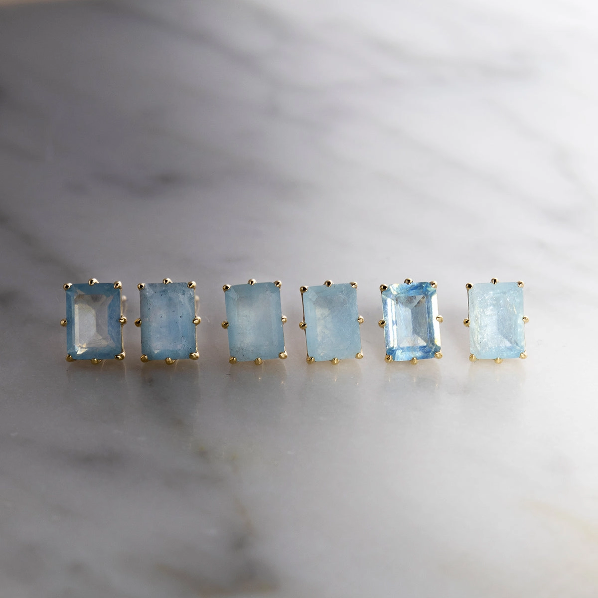 Solid Gold 2025 March Capsule Classic Aquamarine Statement Ring